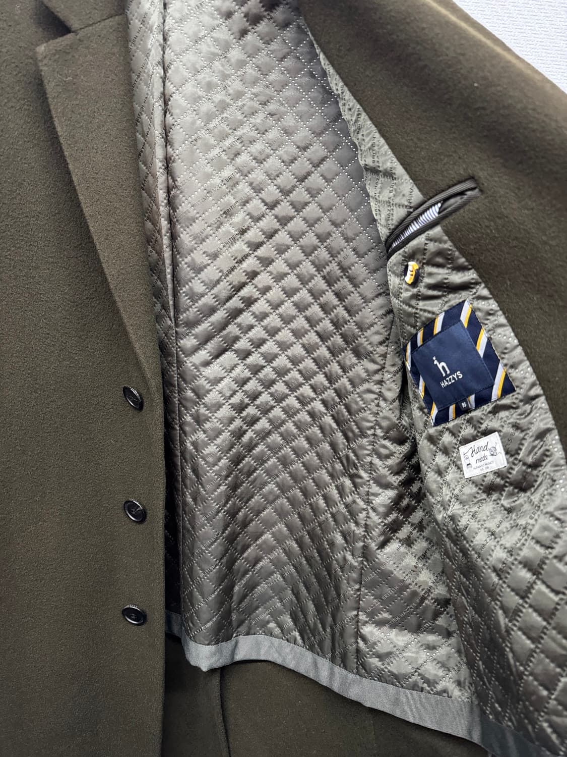 헤지스 핸드메이드 모/캐시미어혼방 안감퀄팅 코트95(M) 남여공용 상품이미지5