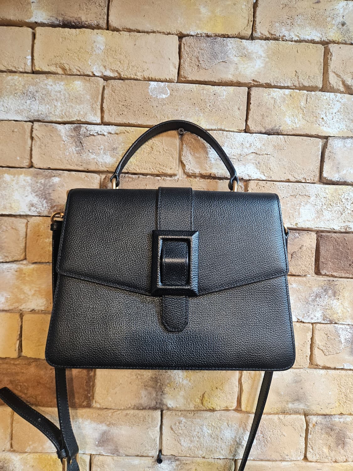 쿠론 블랙 토트백 겸 크로스백 상품이미지1