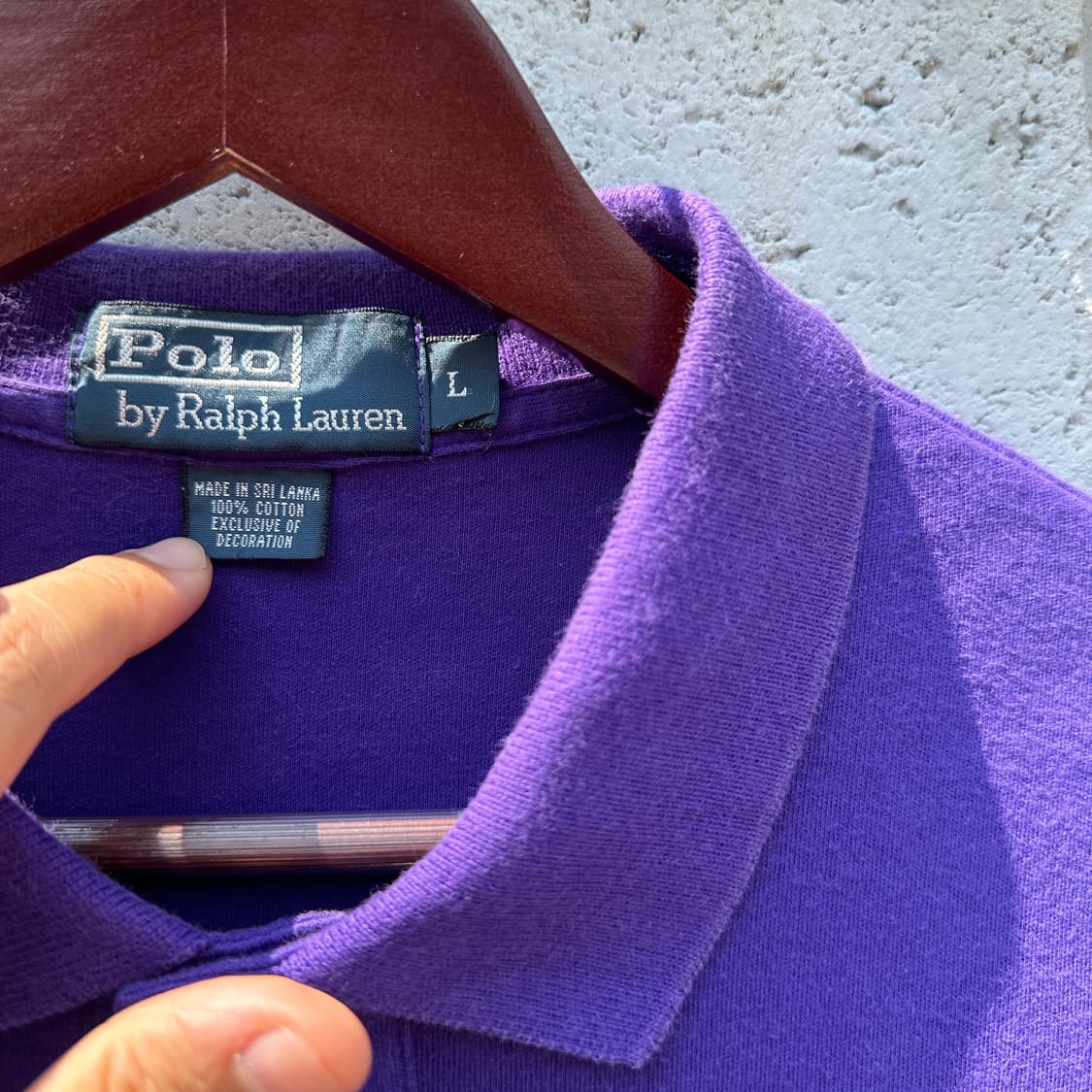 [XL] 폴로 랄프로렌 퍼플 반팔 카라티셔츠 상품이미지3