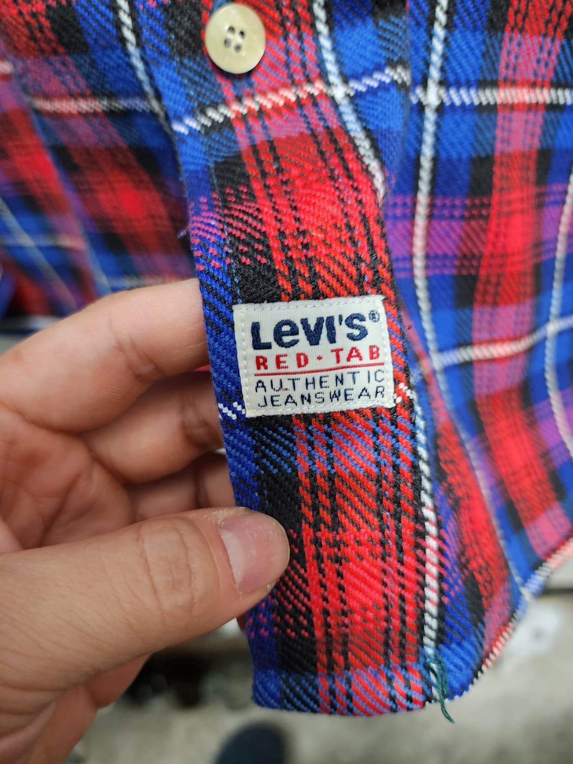 90s 리바이스 플란넬 체크셔츠 XXL 상품이미지5