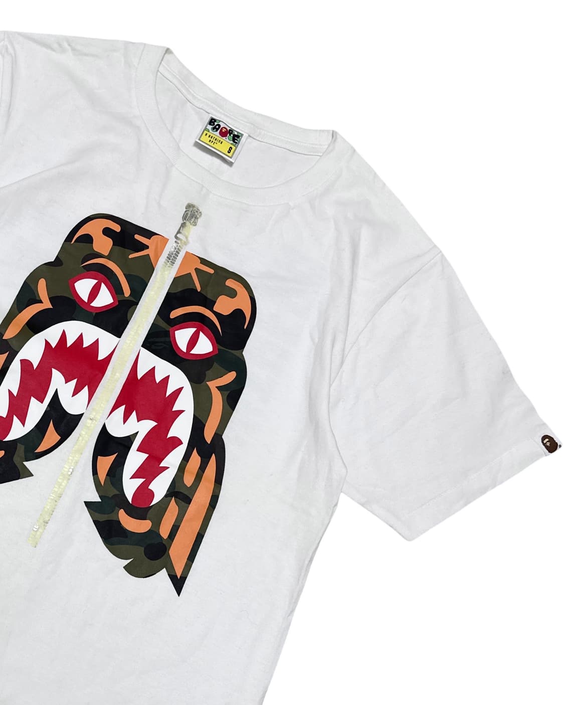 BAPE 베이프 카모 흰색 반팔티 상품이미지3