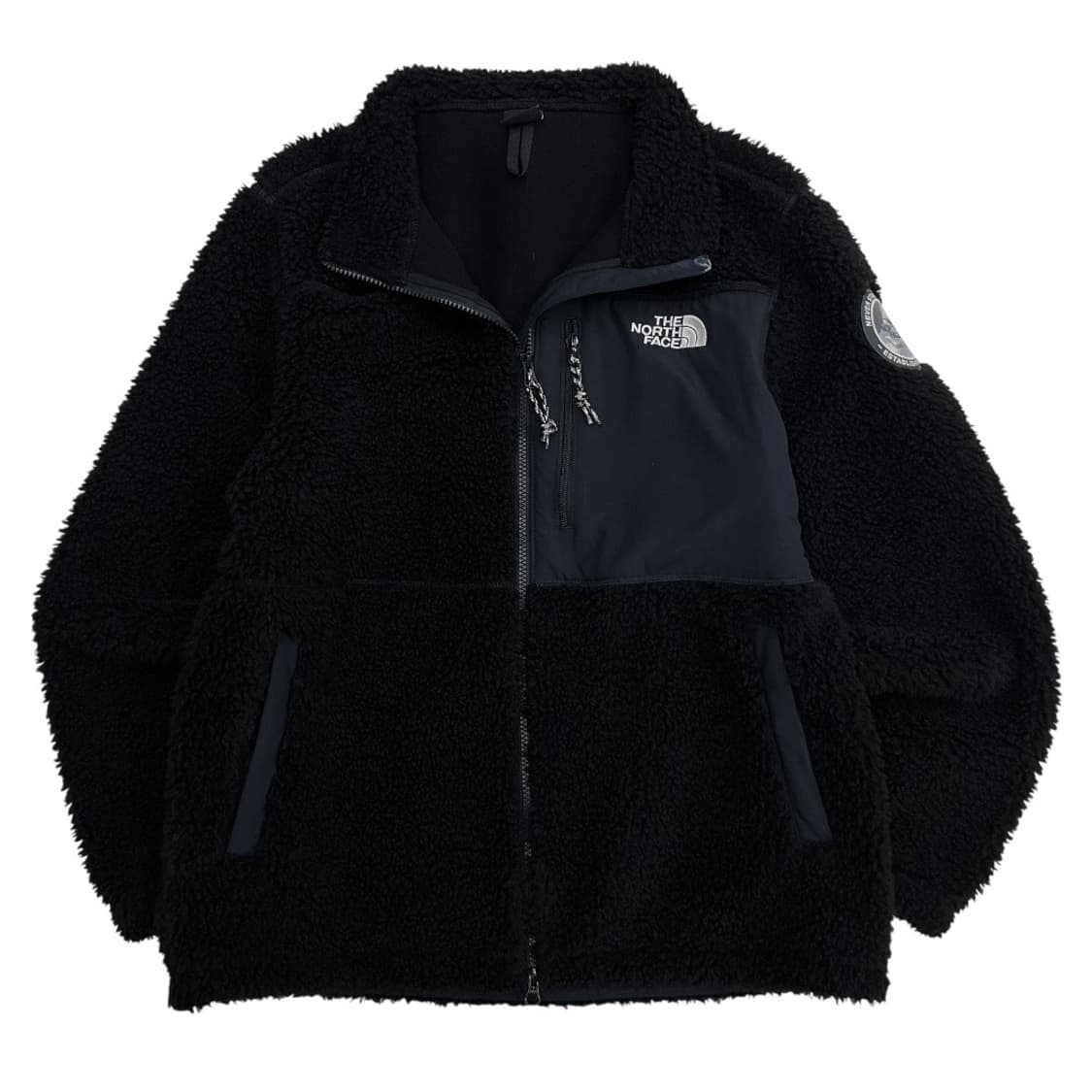 노스페이스 블랙 뽀글이 집업 100 상품이미지2