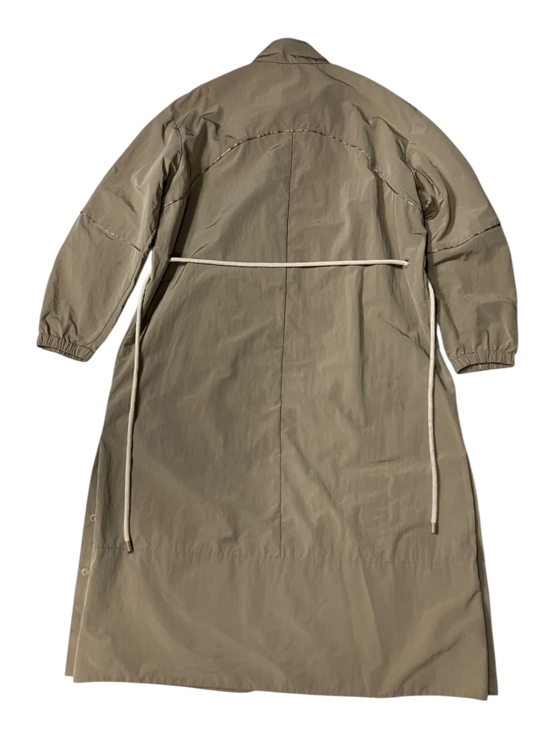 써스데이 아일랜드 야상 베이지 롱 자켓 바람막이 S 상품이미지2