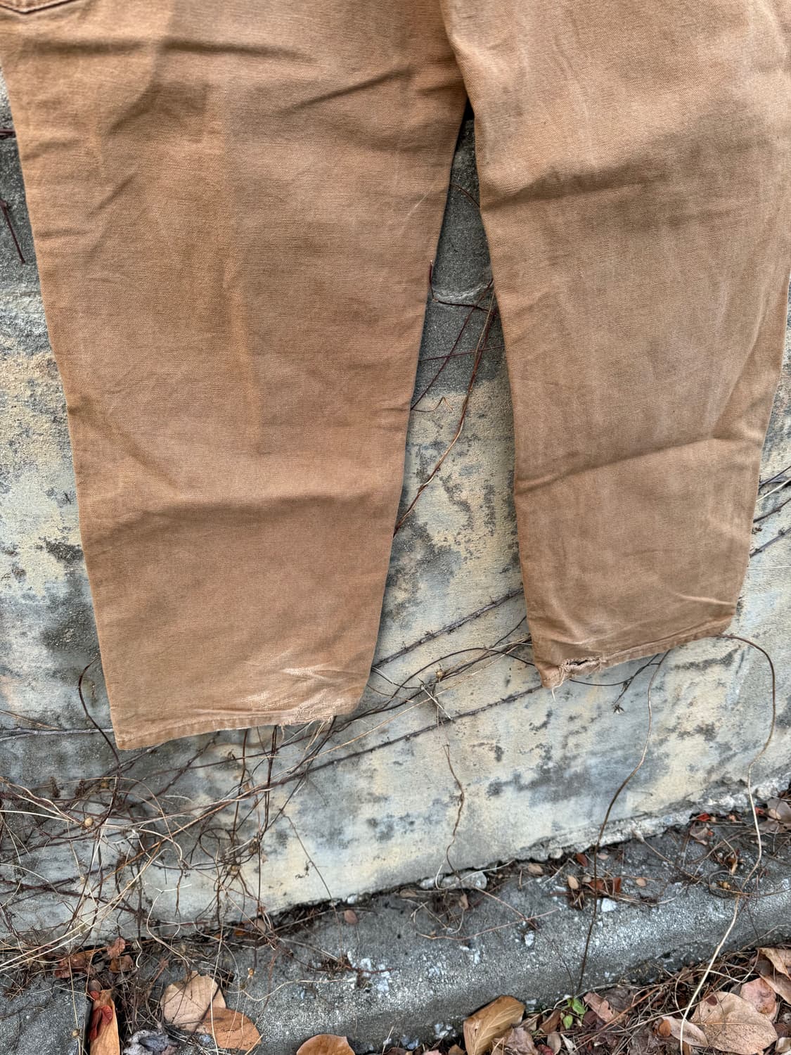 칼하트 빈티지 b11 브라운 덕캔버스 카펜터 싱글니 워크 팬츠 36 상품이미지6