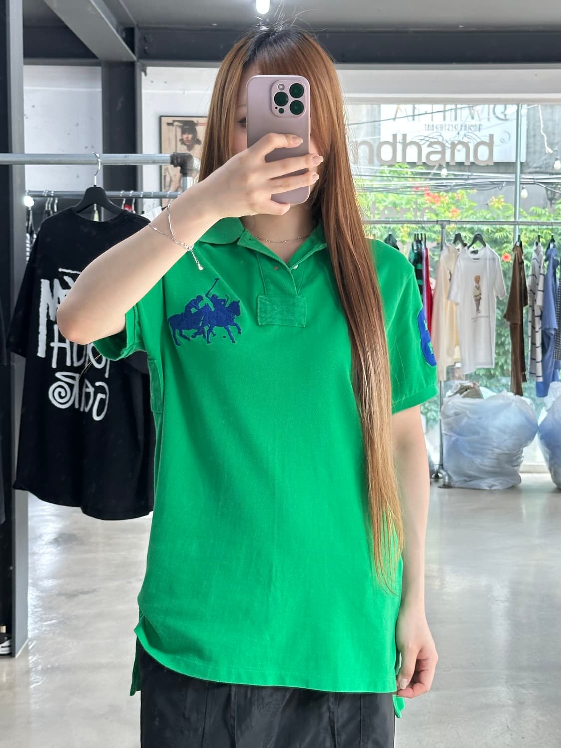 폴로랄프로렌 빅포니 넘버링 커스텀핏 Pk반팔티 상품이미지1