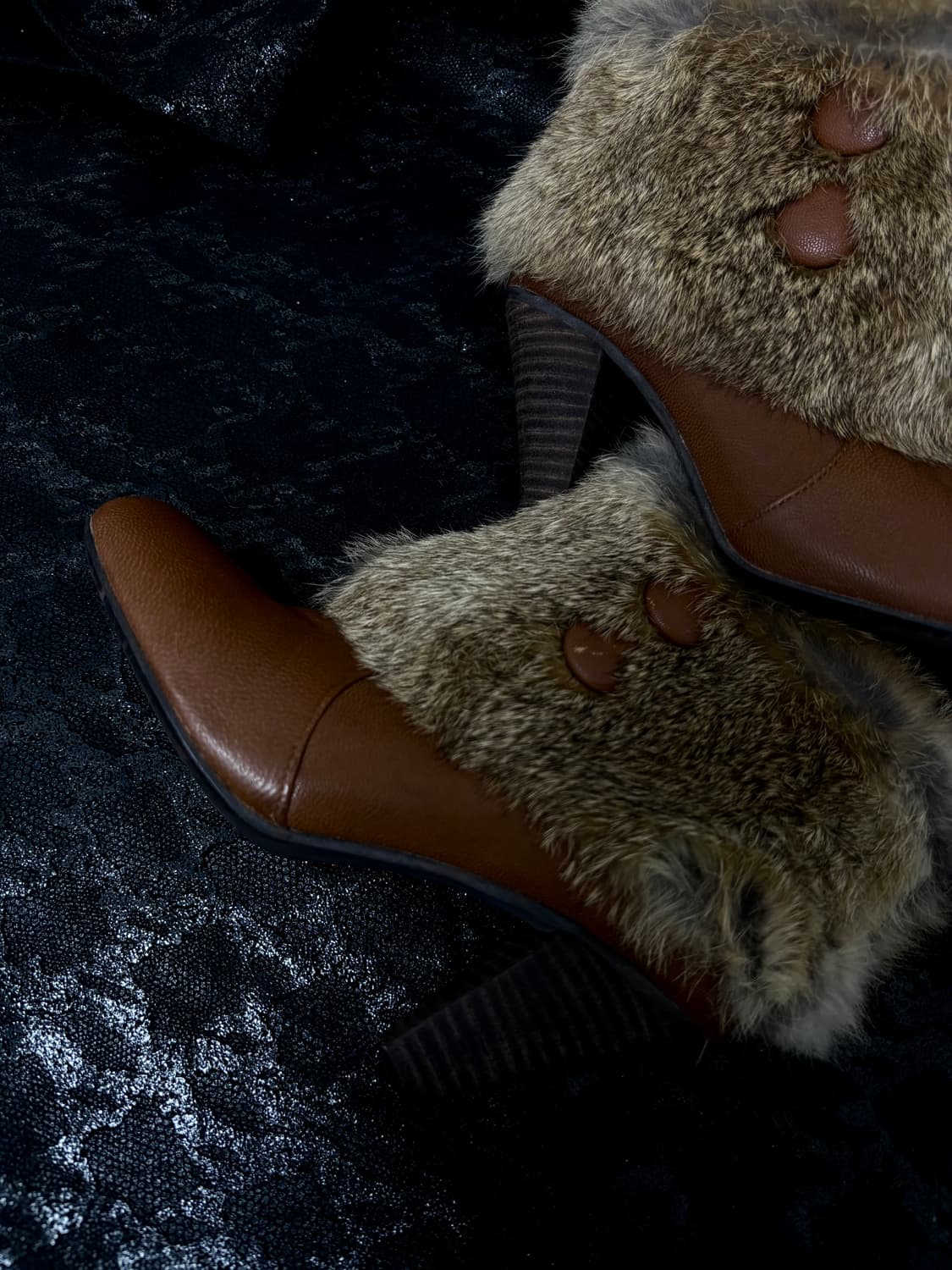 “Vintage”00’s Rare Design 2Big Button De 상품이미지3