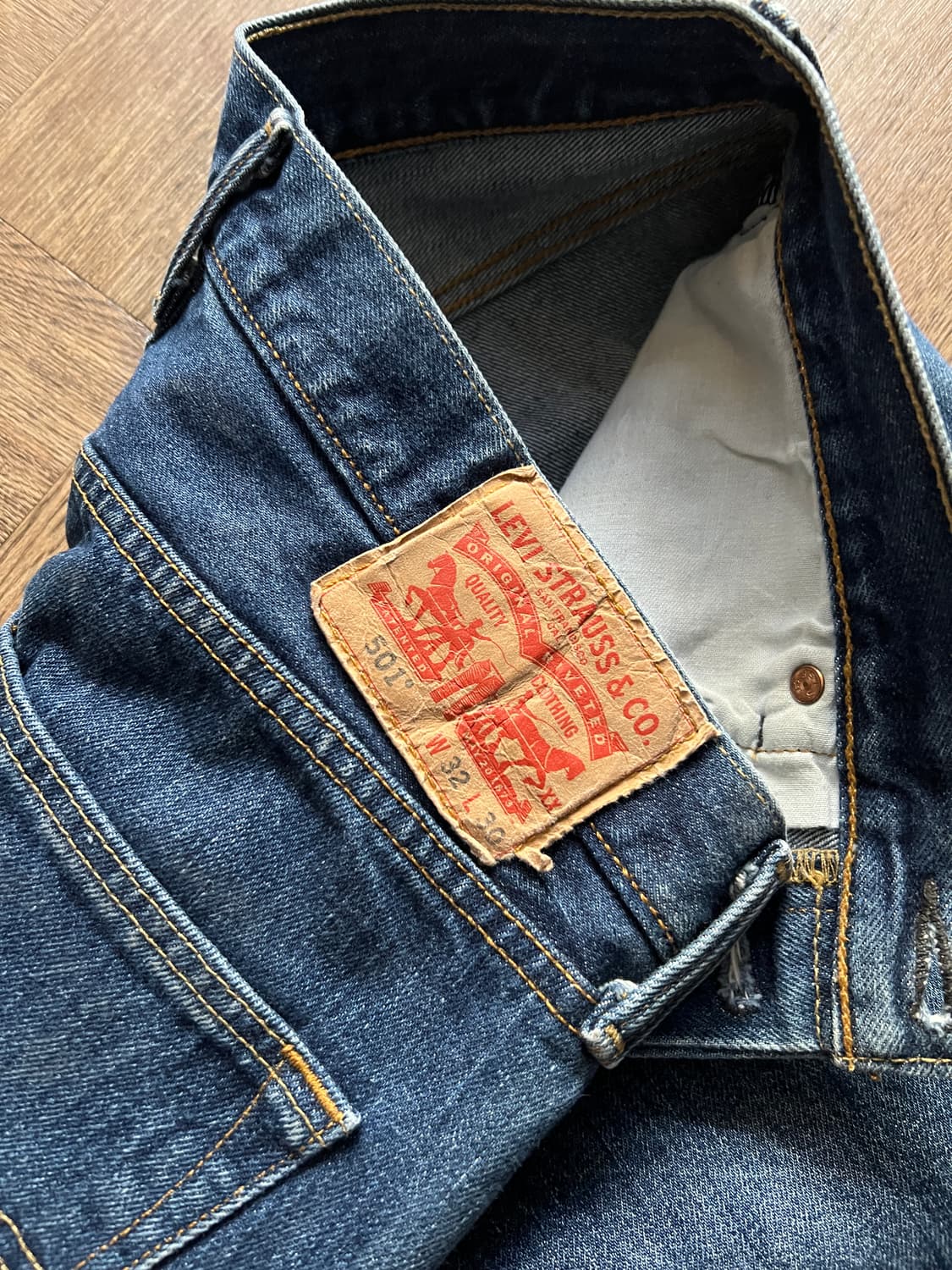 [32]00's 리바이스 501 스트레이트 데님 팬츠 상품이미지5