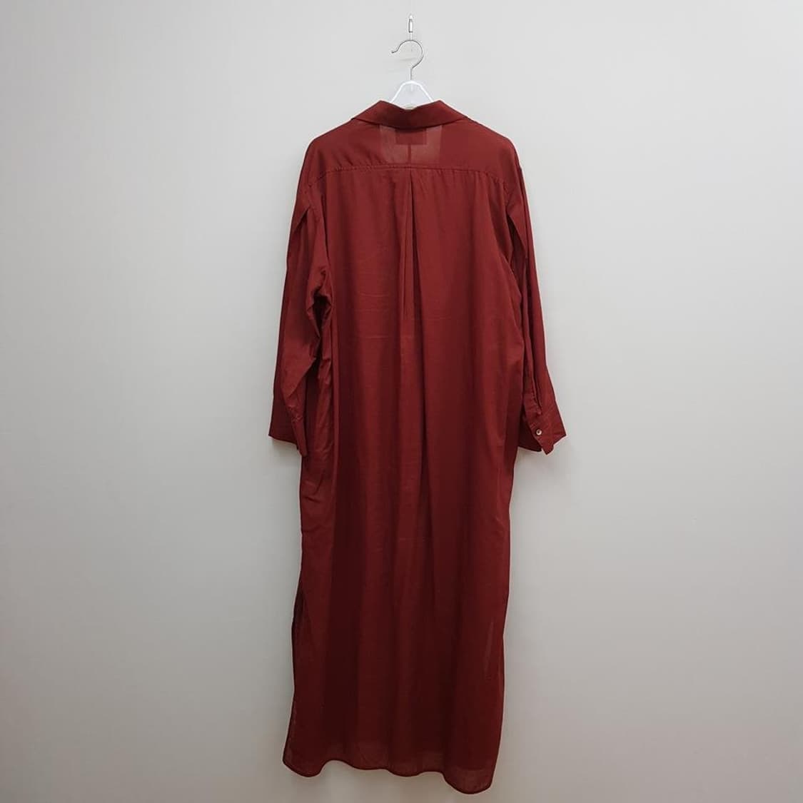 한섬 더캐시미어 루즈핏 셔츠형 롱 원피스 F사이즈 상품이미지5