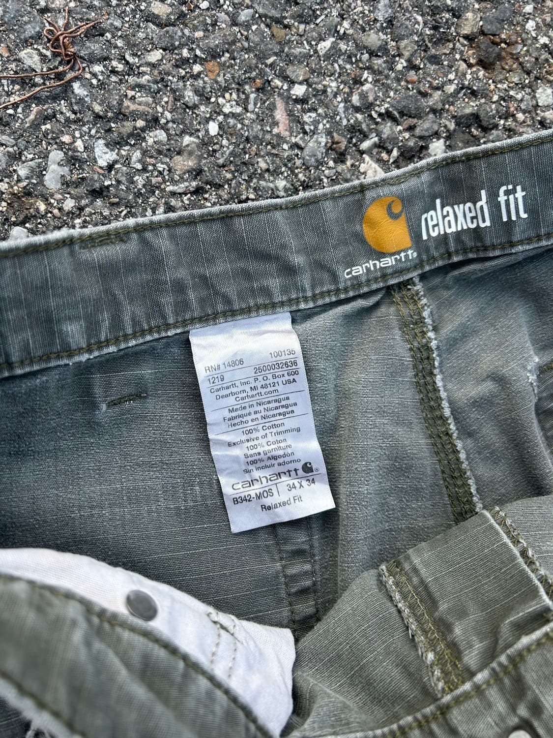 칼하트 B-342 Mos 34in 상품이미지3