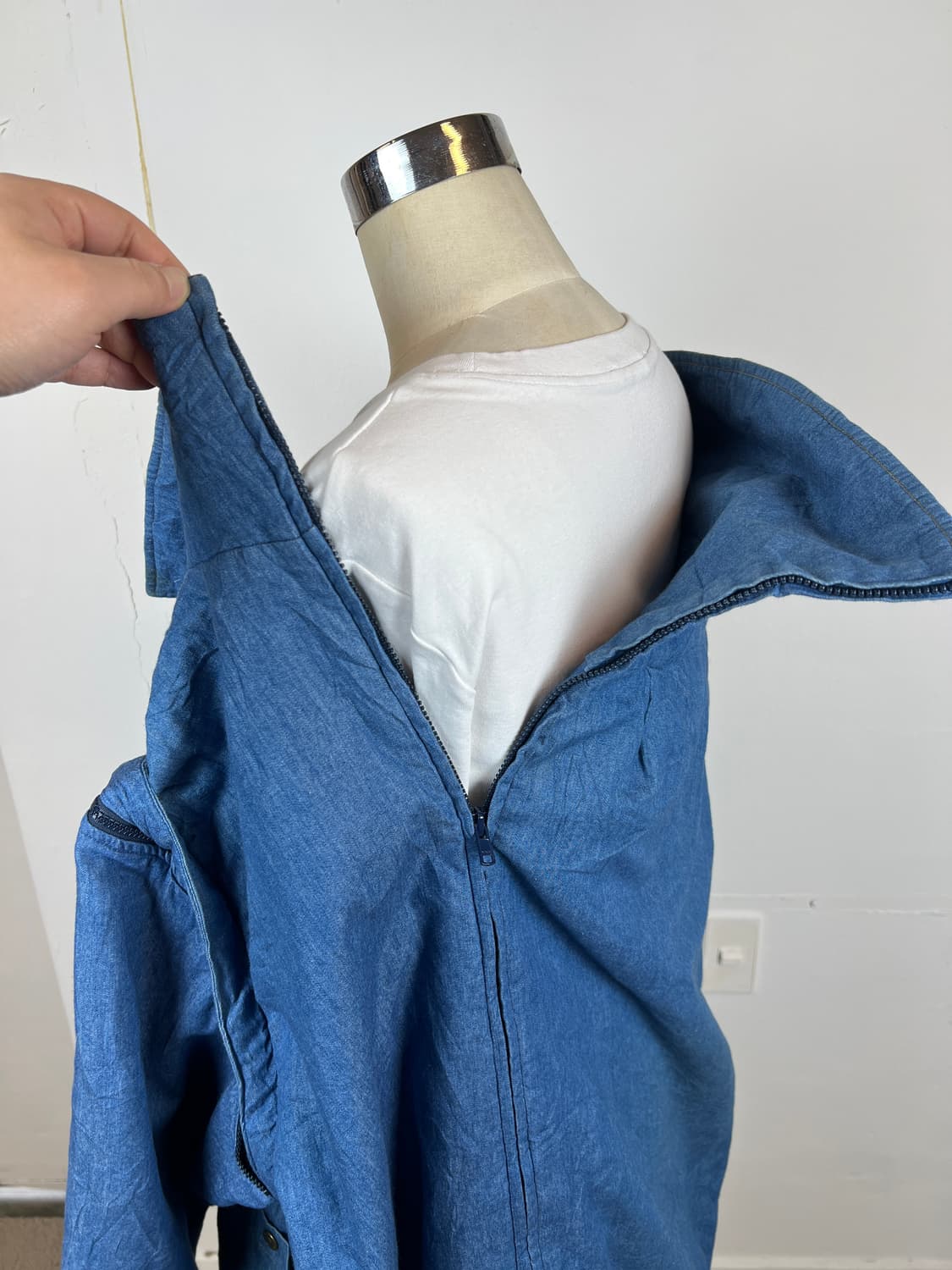 JPN 마마지아나 데님 양털 안감 집업 자켓 데님 양털 자켓 상품이미지6