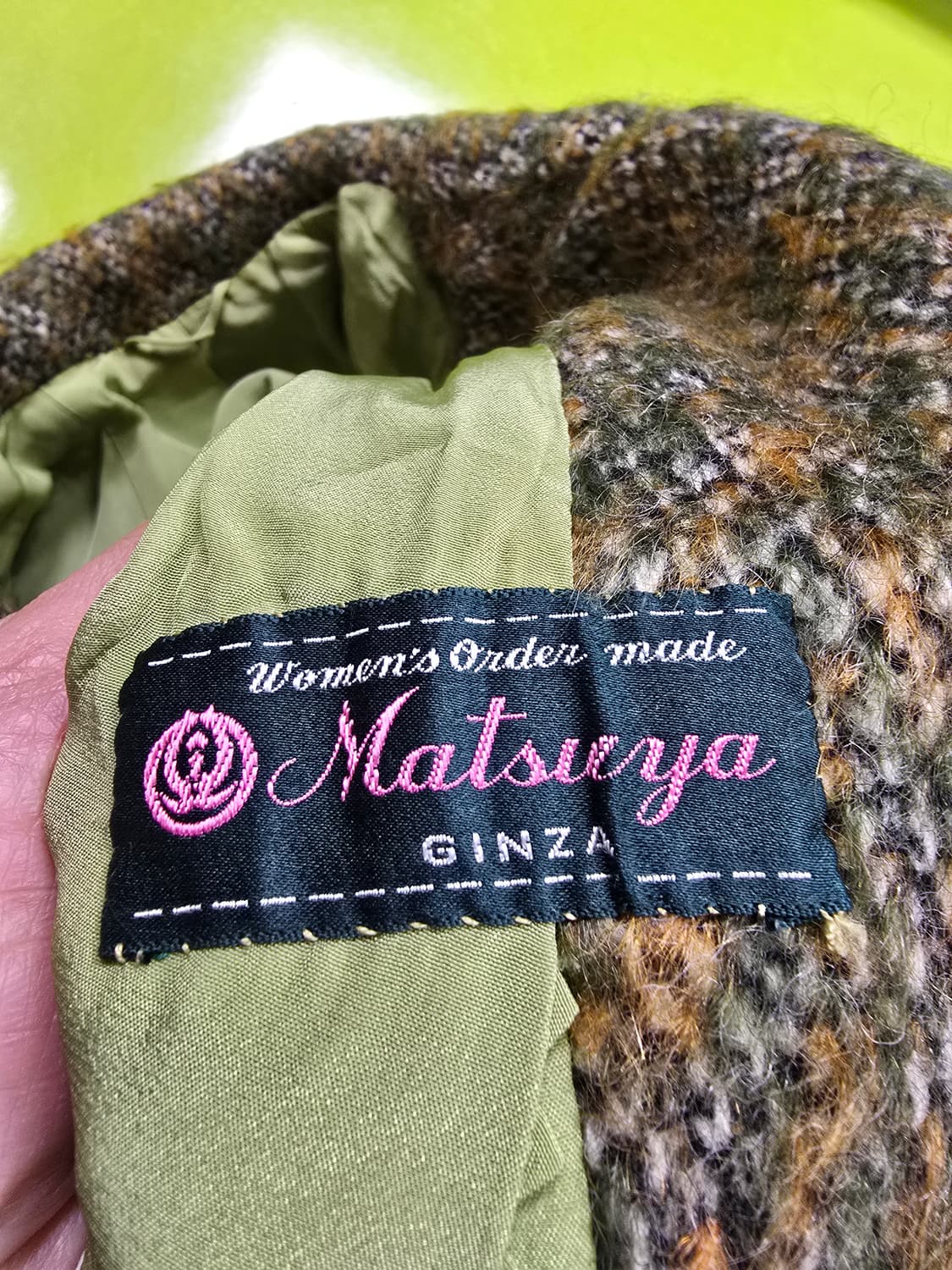 헤링본 트위드 하프 코트 (1222) 상품이미지3