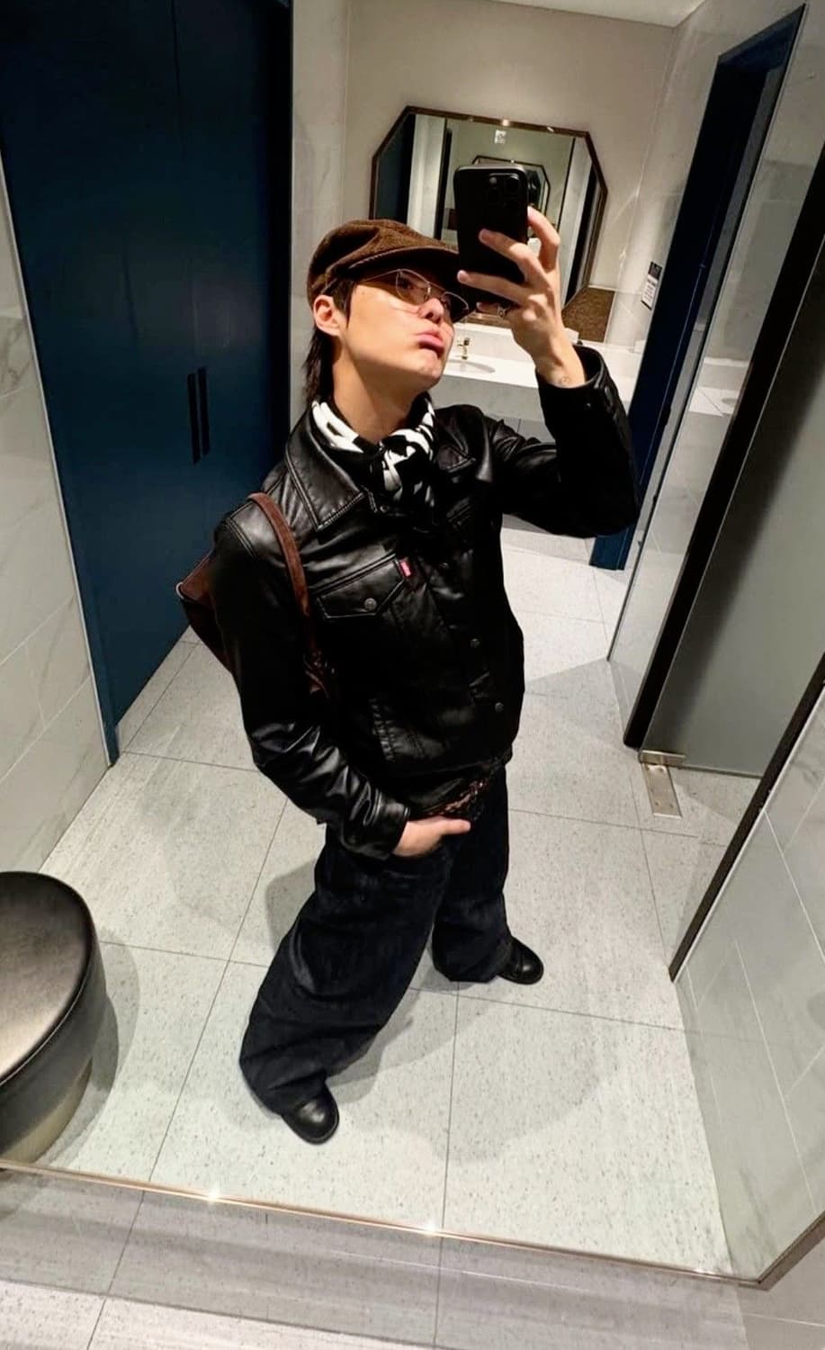 [M] 리바이스 레더 트러커 자켓 새상품 상품이미지1