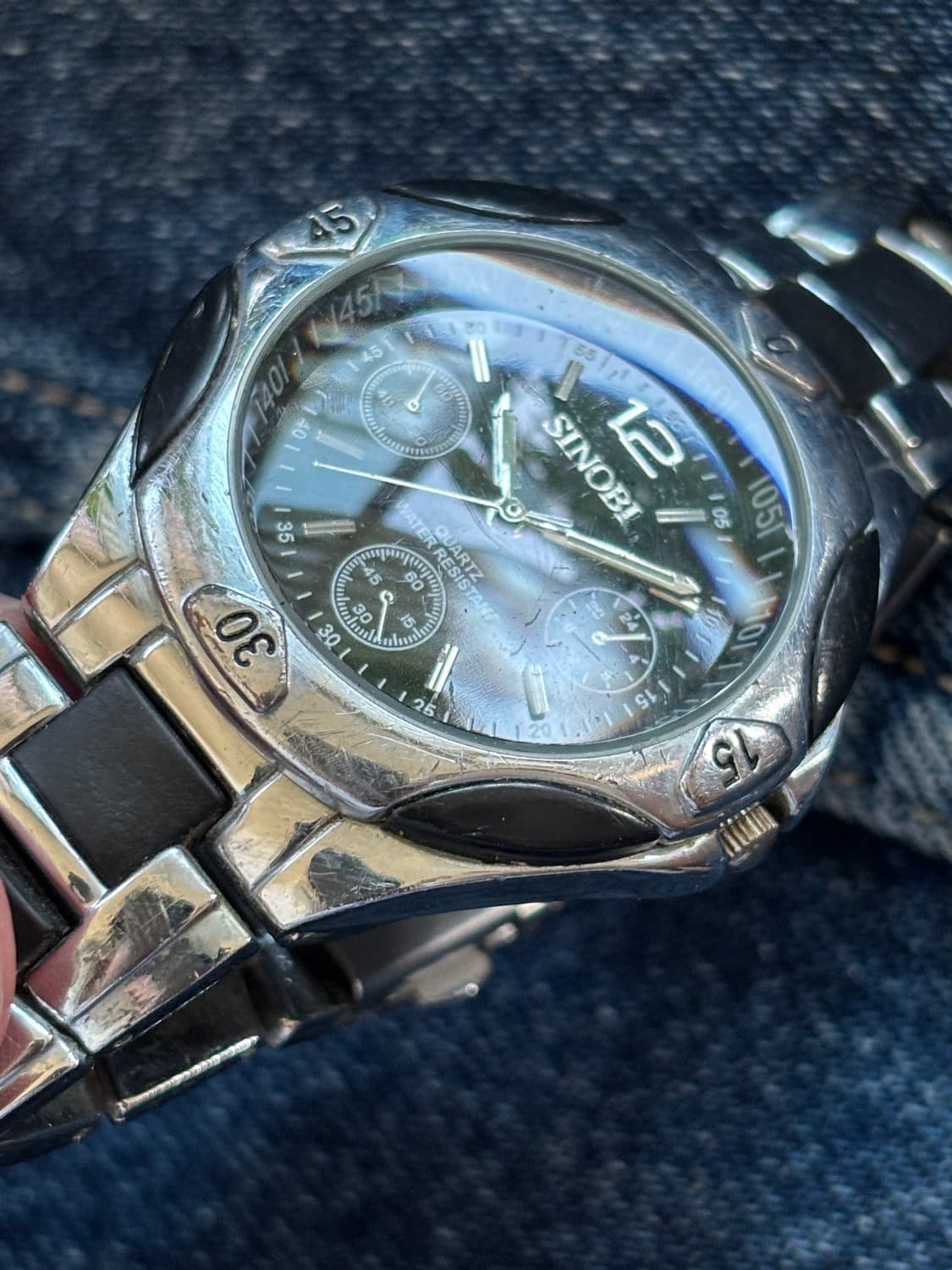 vintage sinobi metal watch steel 상품이미지10