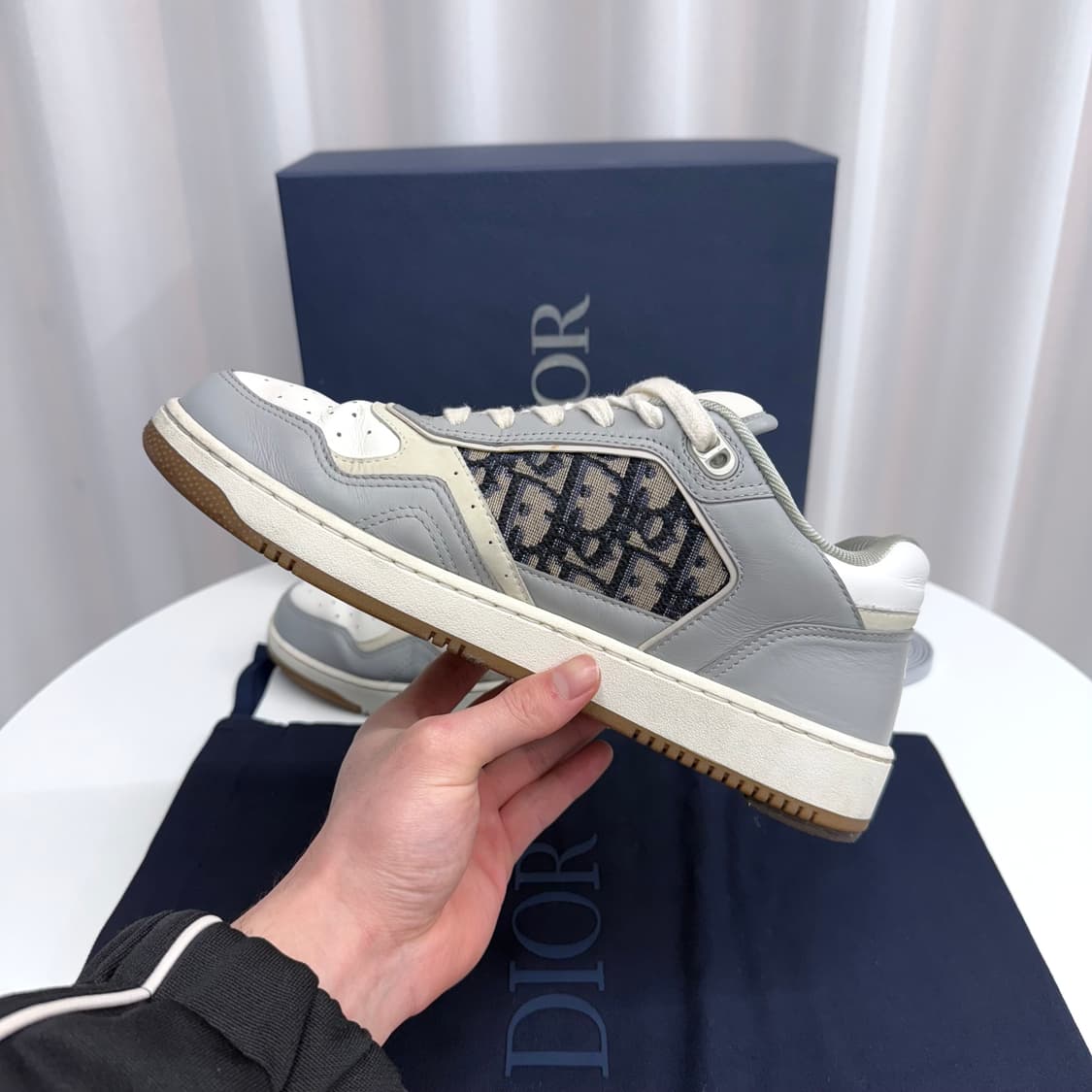 [41] 디올 b27 로우 스니커즈 그레이 상품이미지5