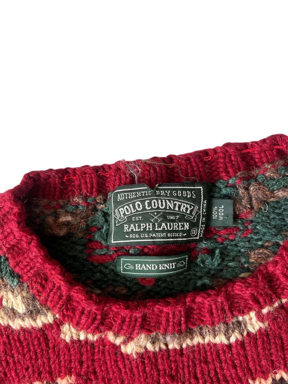[XL]폴로컨트리 핸드니트 나바호 스웨터 RRL 상품이미지3