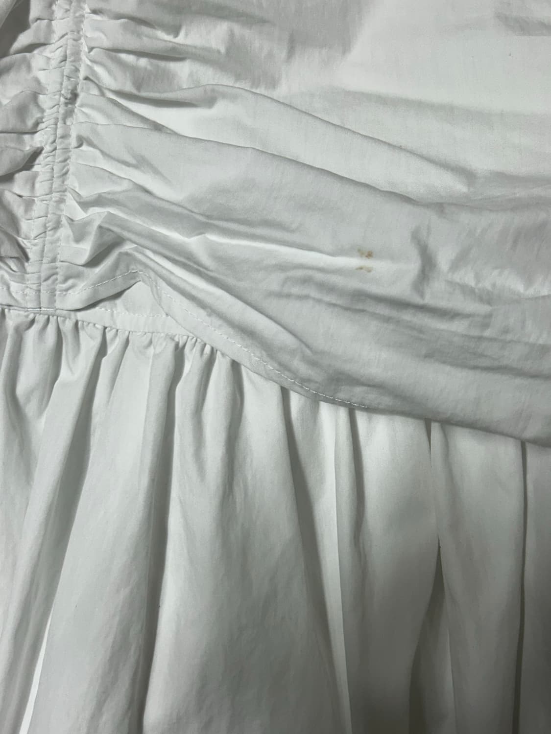 로우타이드 yoke flare skirt white 상품이미지3