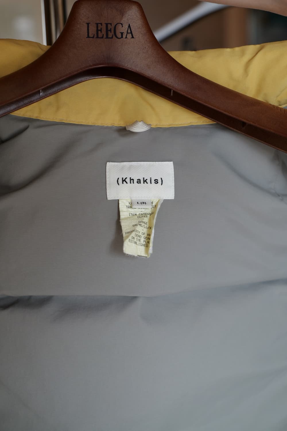 카키스 트레일 다운 패딩 베스트 옐로우 카키 L 상품이미지6