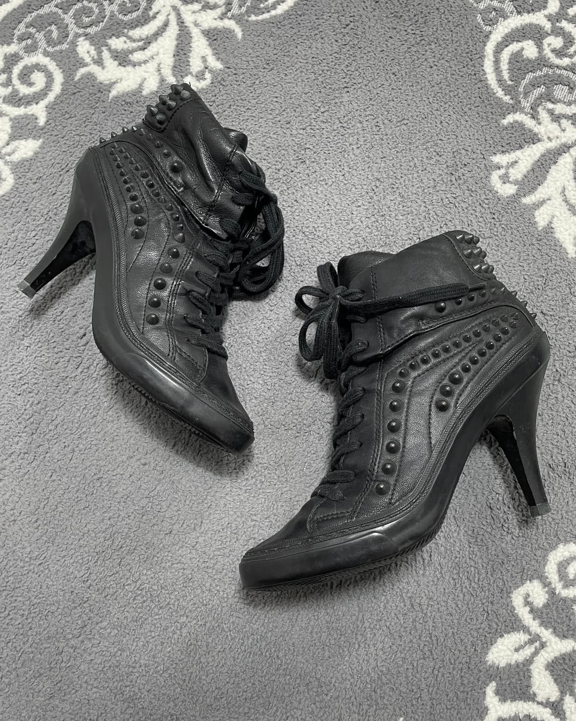 Ash Black Studded Heel Sneakers Black 상품이미지5