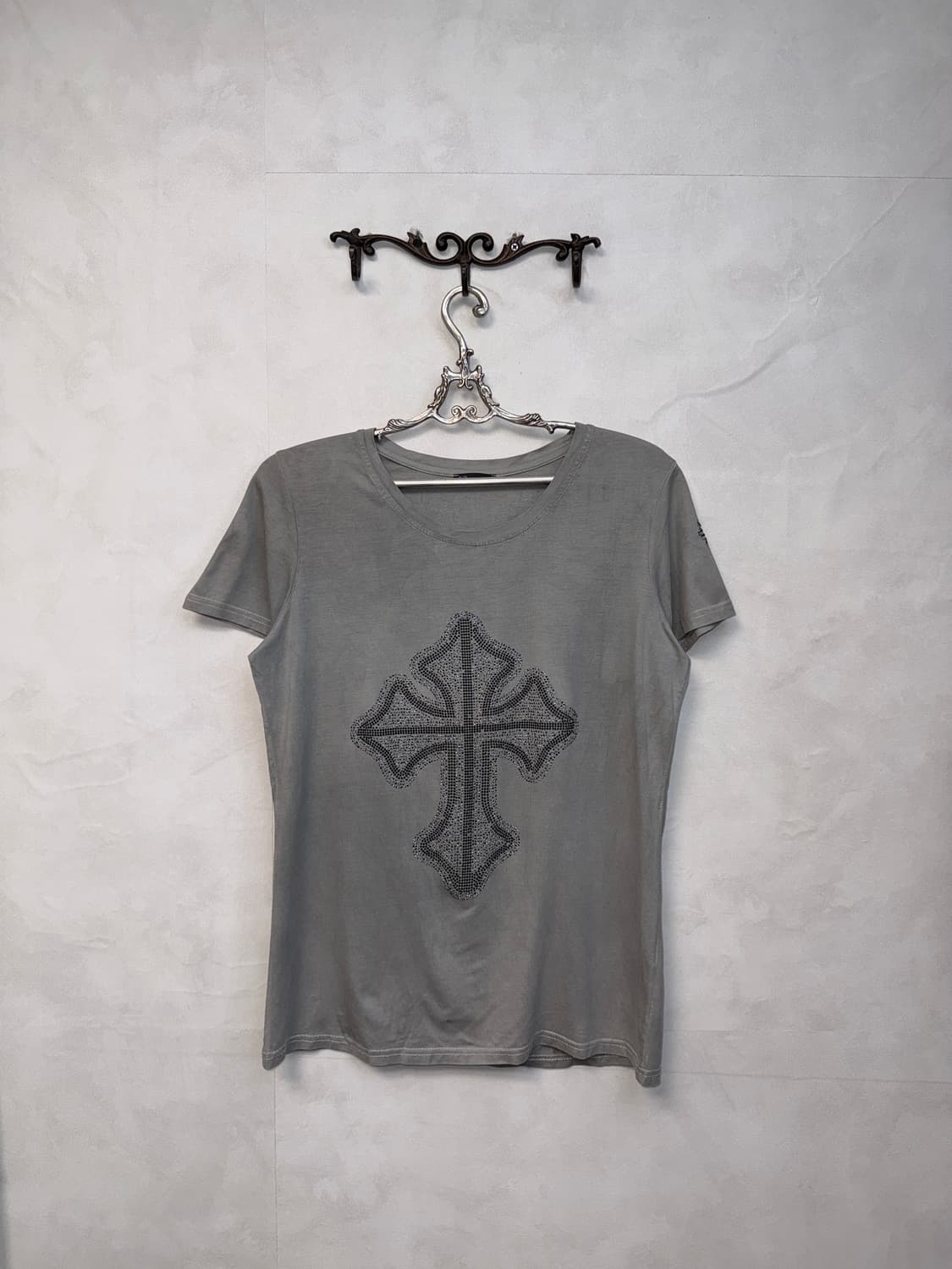 Gray cross cubic half t 상품이미지3