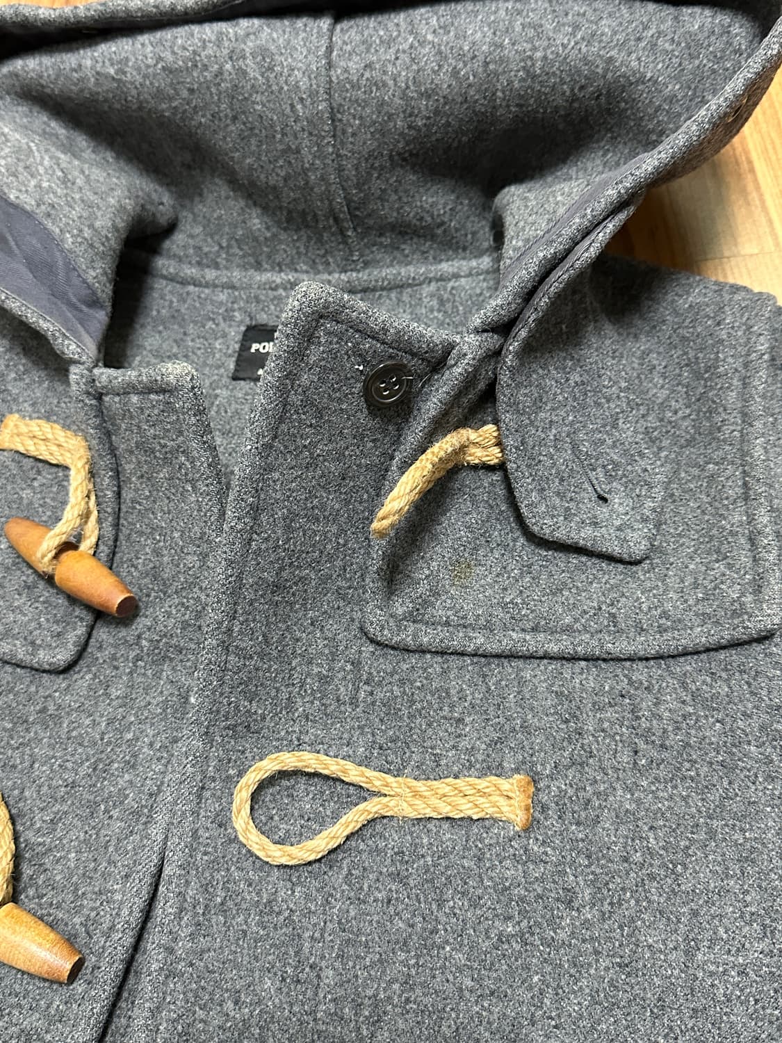 폴로진스 울 더플코트 그레이(여성 M) 상품이미지10