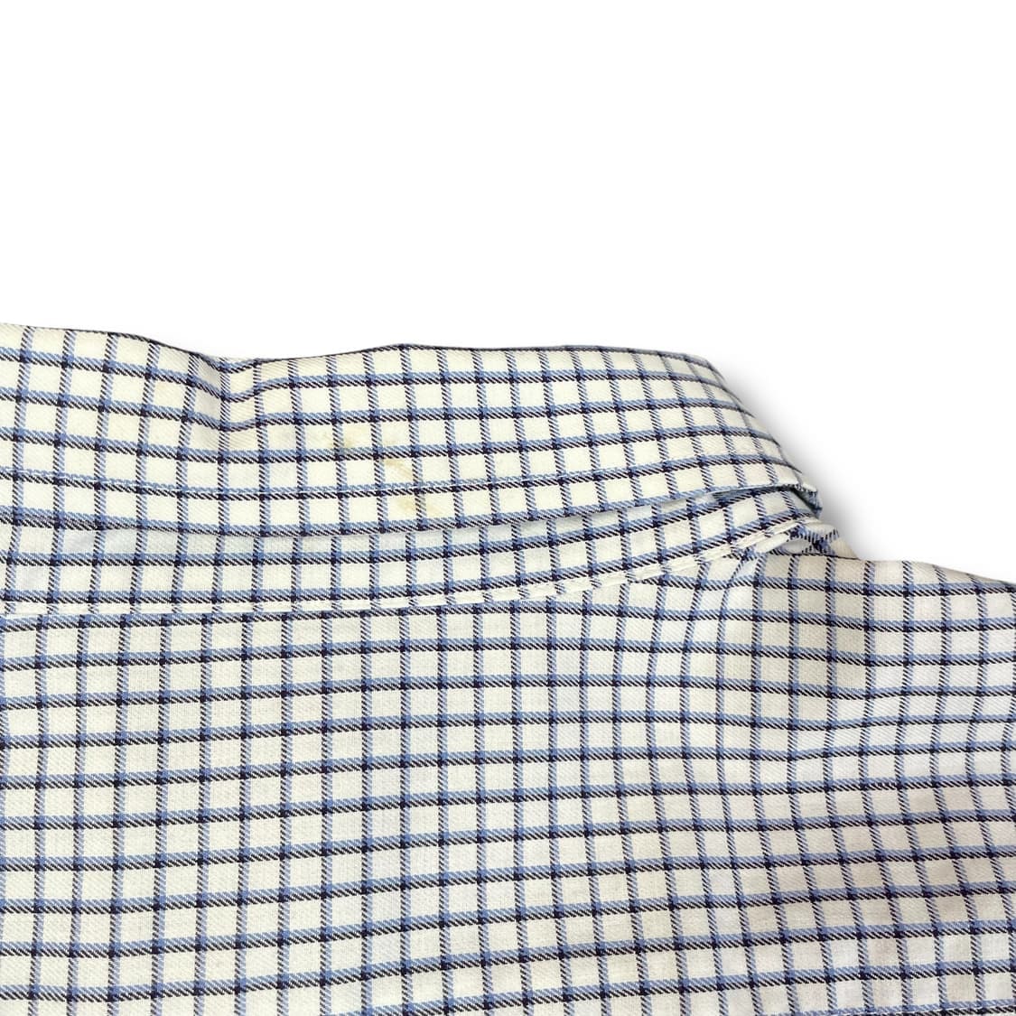 엘엘빈 빅사이즈 오버핏 블루 깅엄체크 원포켓 반팔 셔츠 XXL 상품이미지4