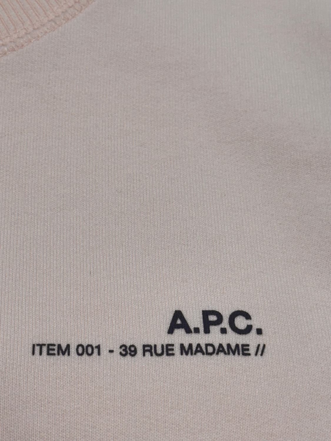 A.P.C. 아페쎄 연핑크 맨투맨 상품이미지3