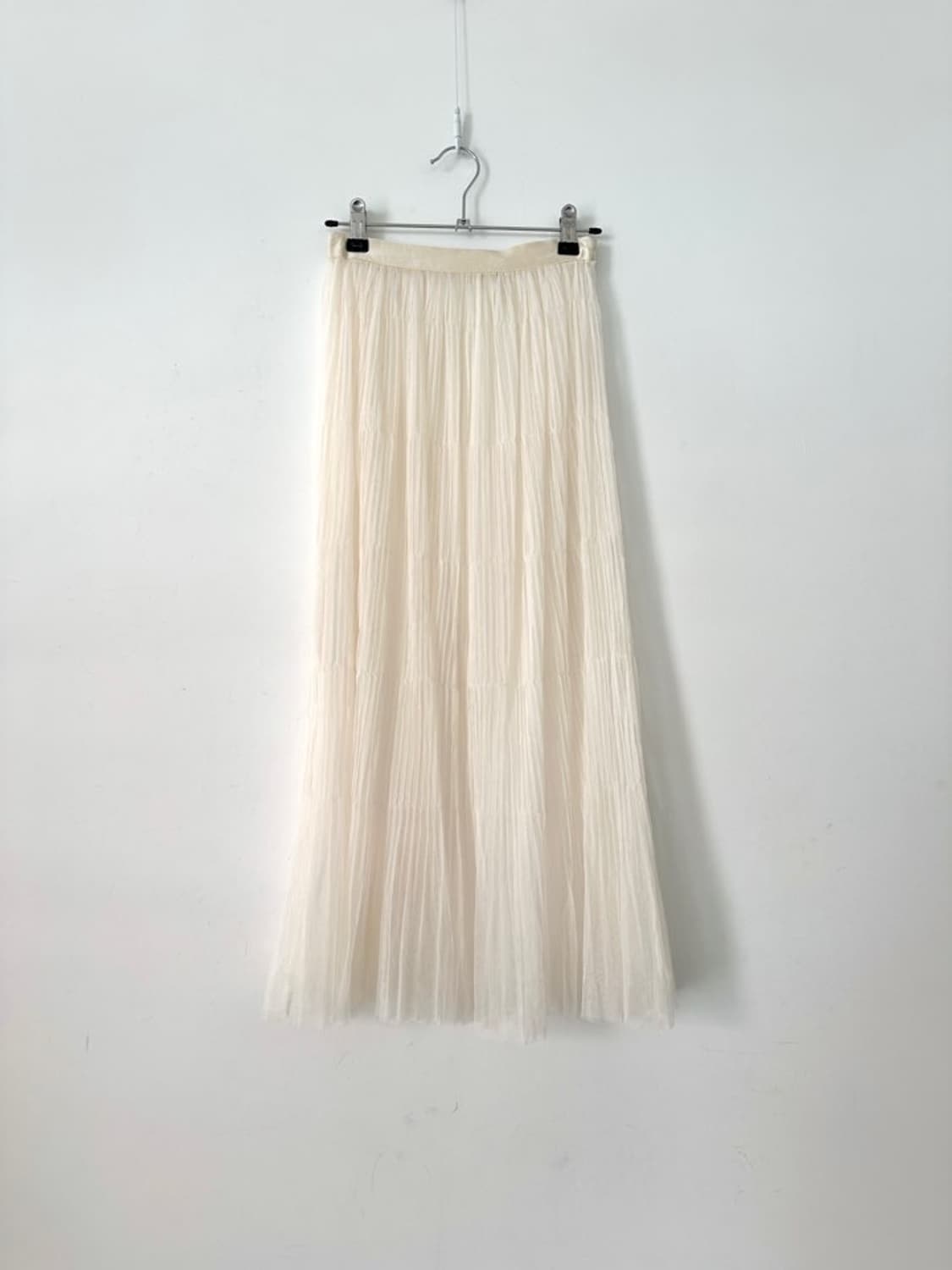 Due chiffon ruffle skirt / ivory 상품이미지1