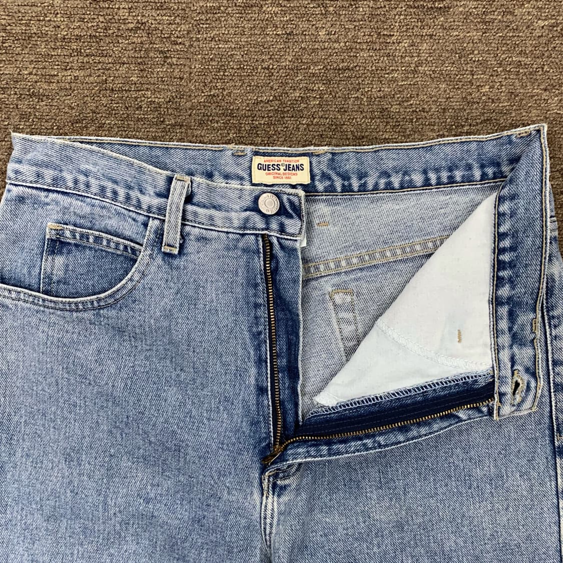 [32] 90's 게스 테이퍼드핏 데님팬츠 상품이미지4