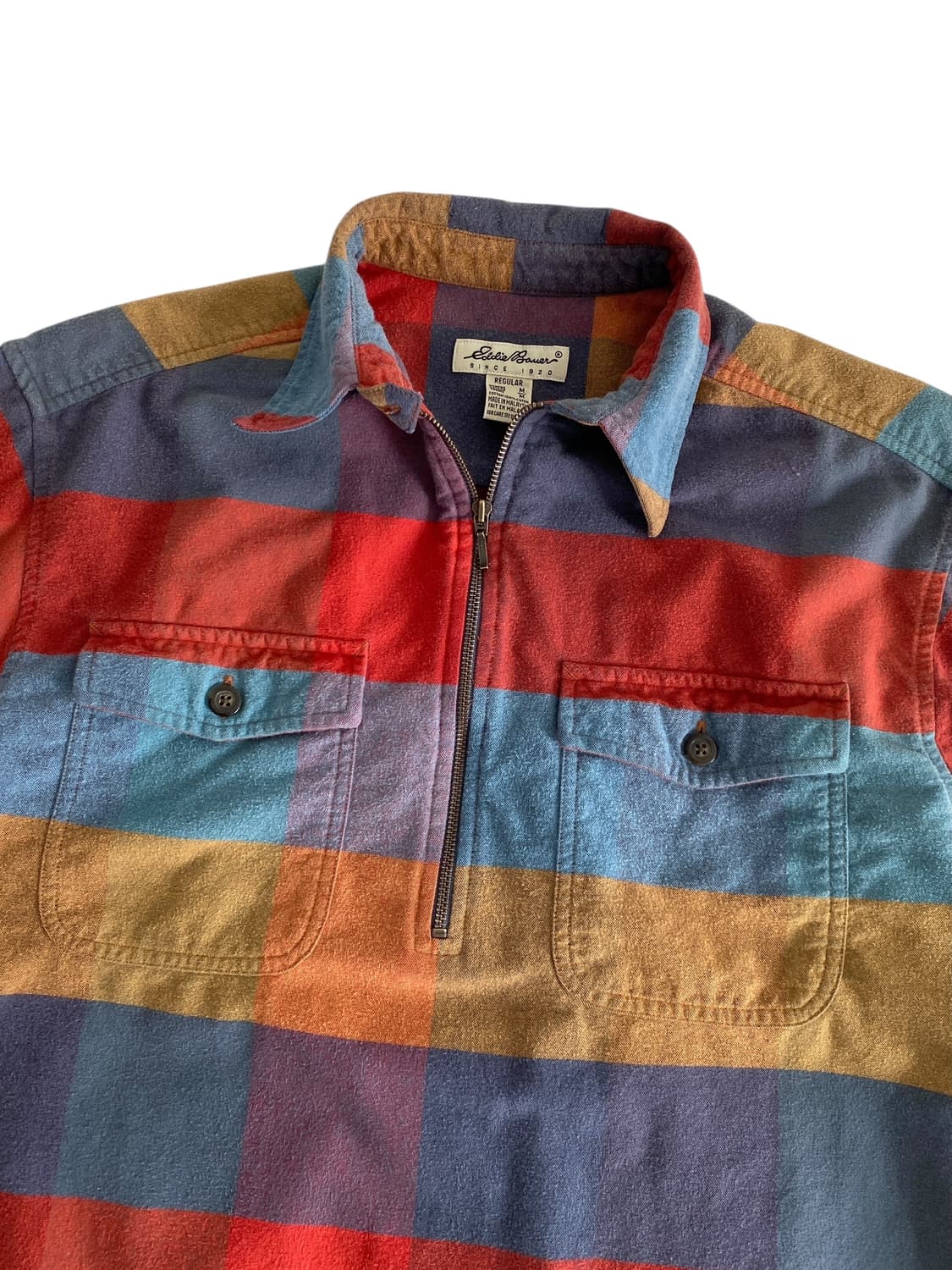 00‘s 에디바우어 플란넬 풀오버 셔츠  상품이미지3