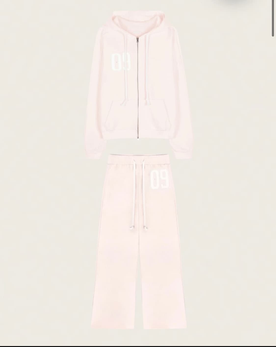 (배송지변경)클리시어09 핑크 후드집업 팬츠 세트 kleesier 상품이미지1