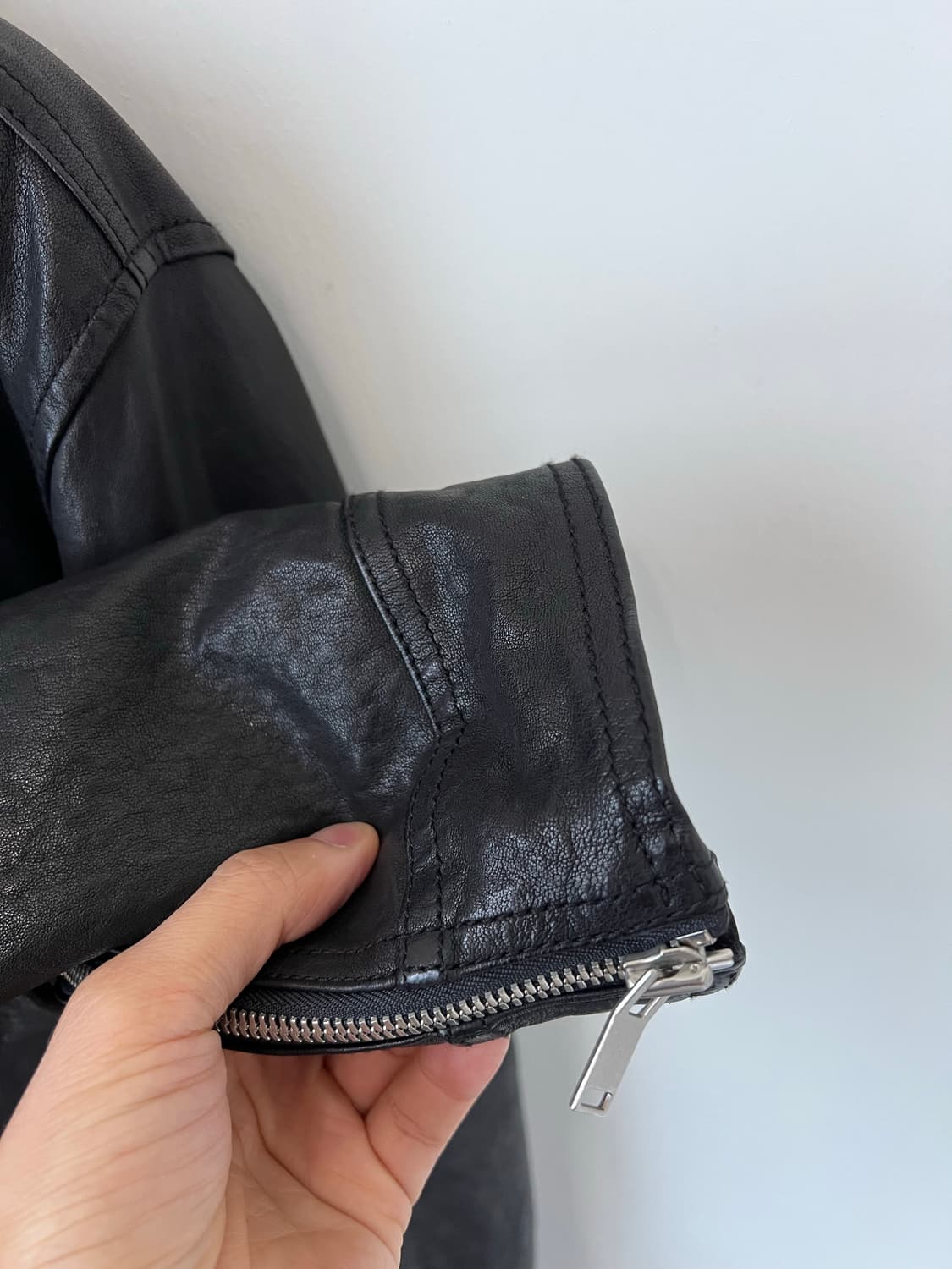 리버클래시 블랙 스탠카라 양가죽자켓 상품이미지8