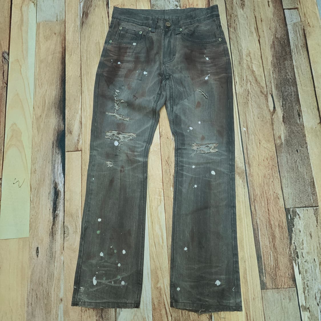 재팬 데미지 페인팅 데님 30 상품이미지1