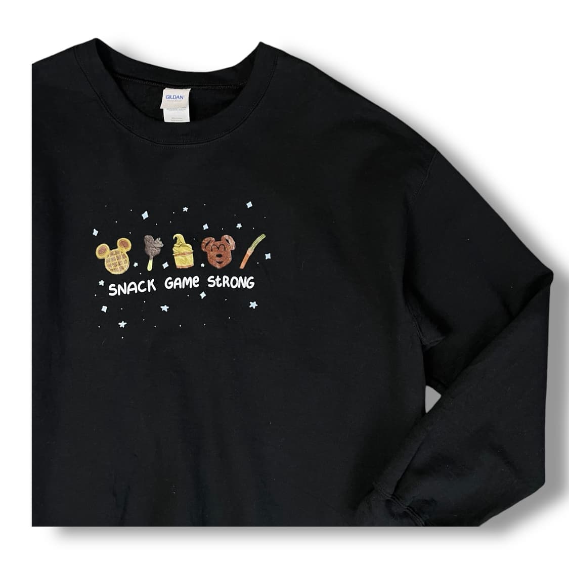 길단 블랙 프린팅 기모 맨투맨 L 상품이미지3