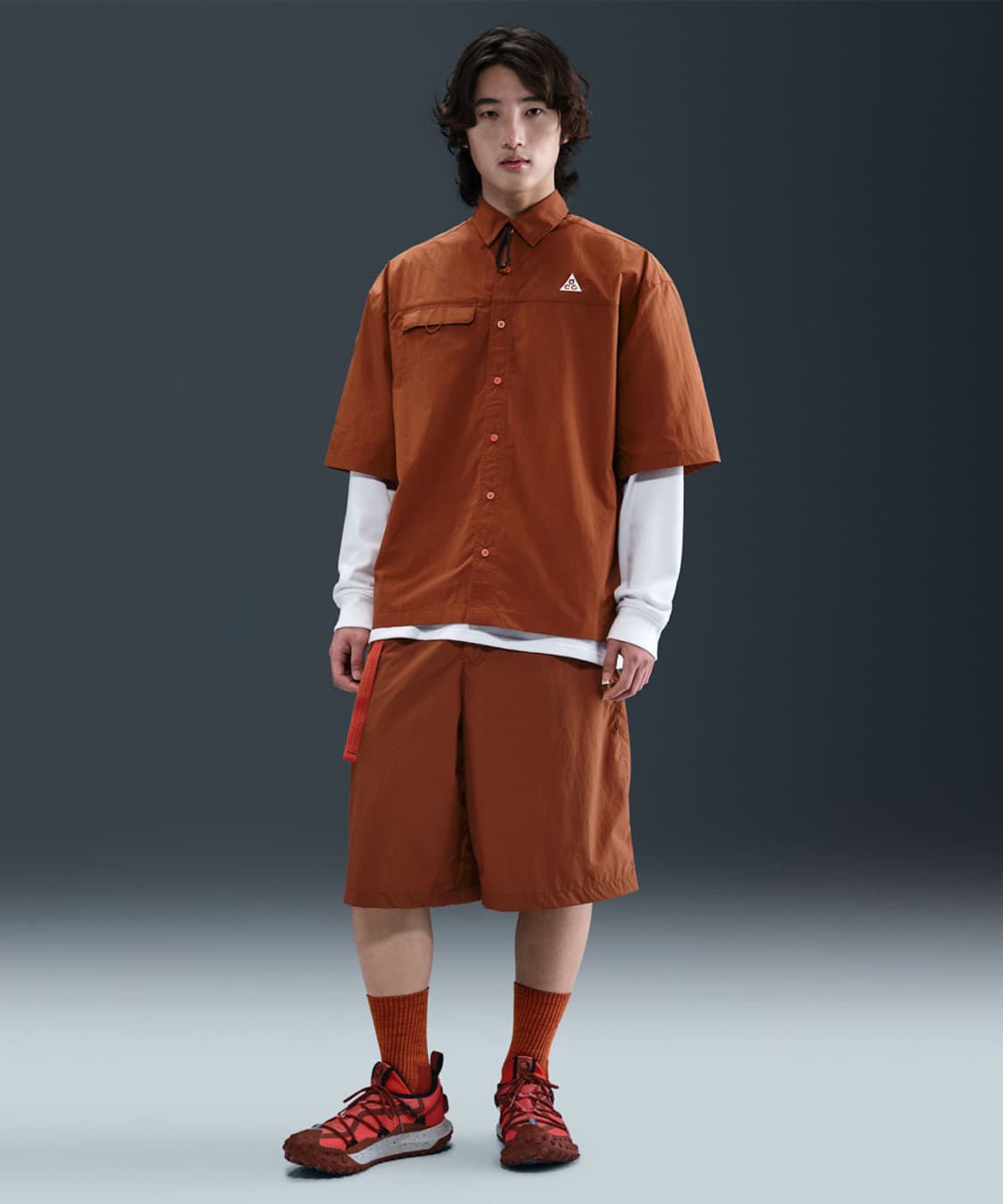 새제품L) 나이키 acg 오브위버 반팔셔츠 남방 오버핏 HJ2884 상품이미지3