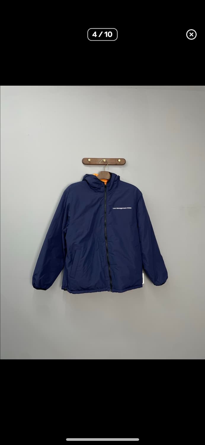 LMC 리버시블 오렌지 네이비 후드다운 패딩 A2994 상품이미지3