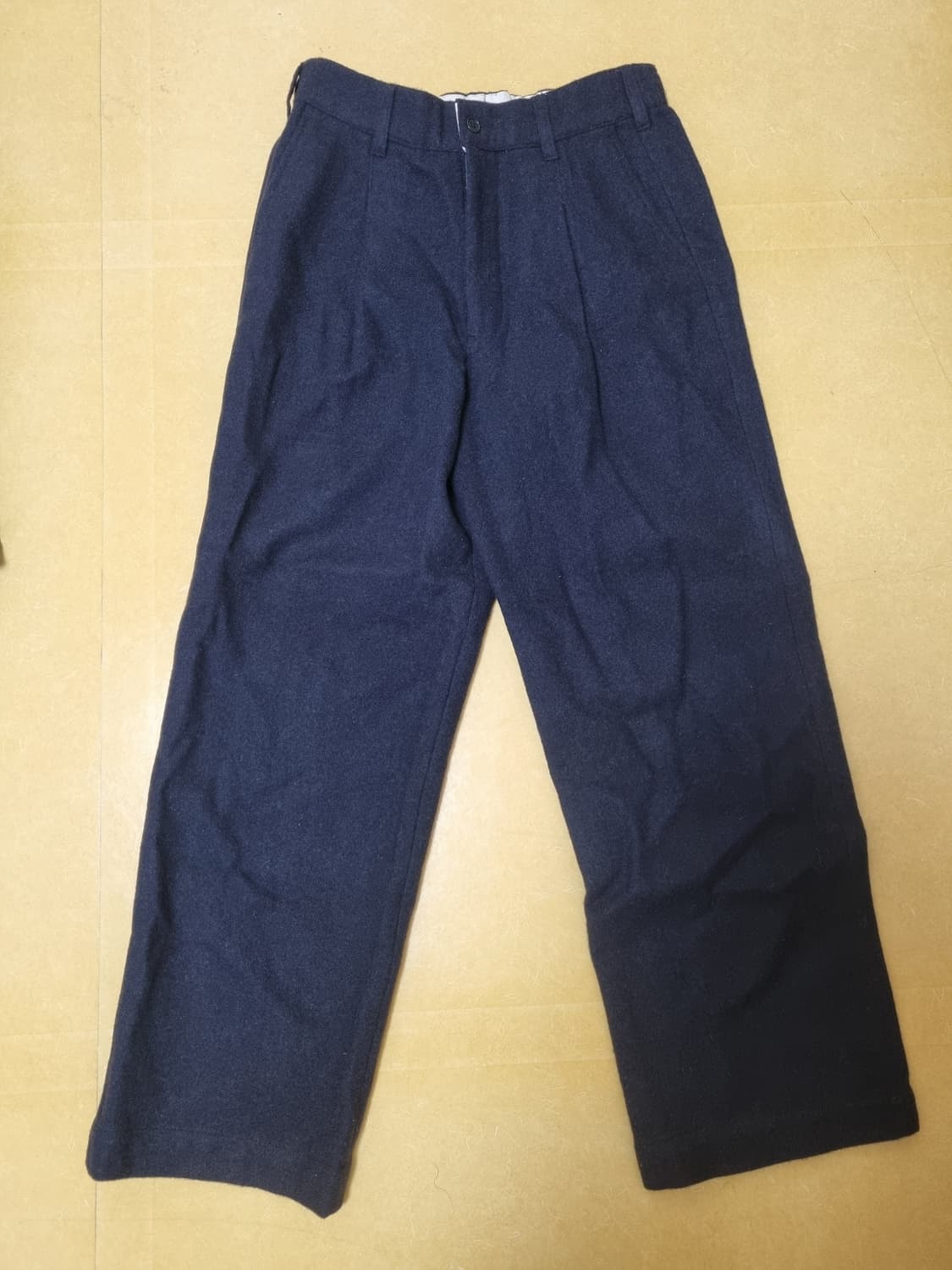 토마스모어 스콧 울 밴딩 팬츠 네이비 상품이미지1