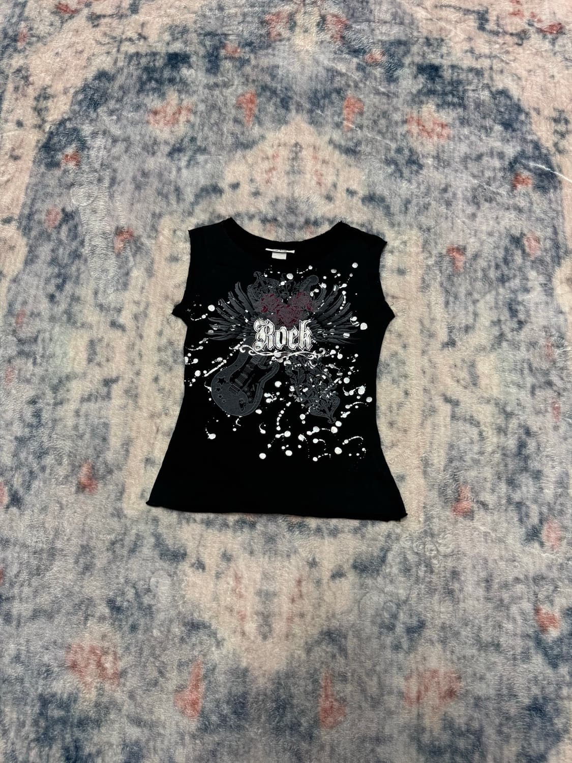 Unknown rock printing sleeveless  상품이미지1