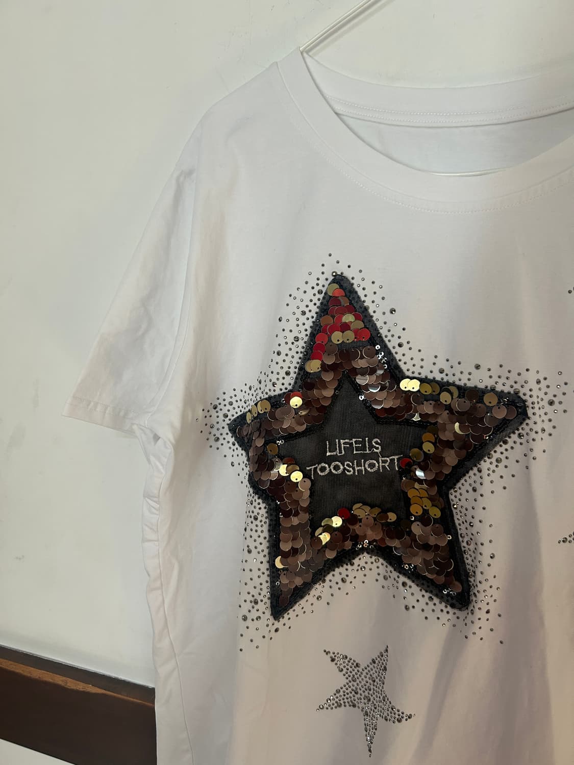 별 스팽글 티셔츠  상품이미지2