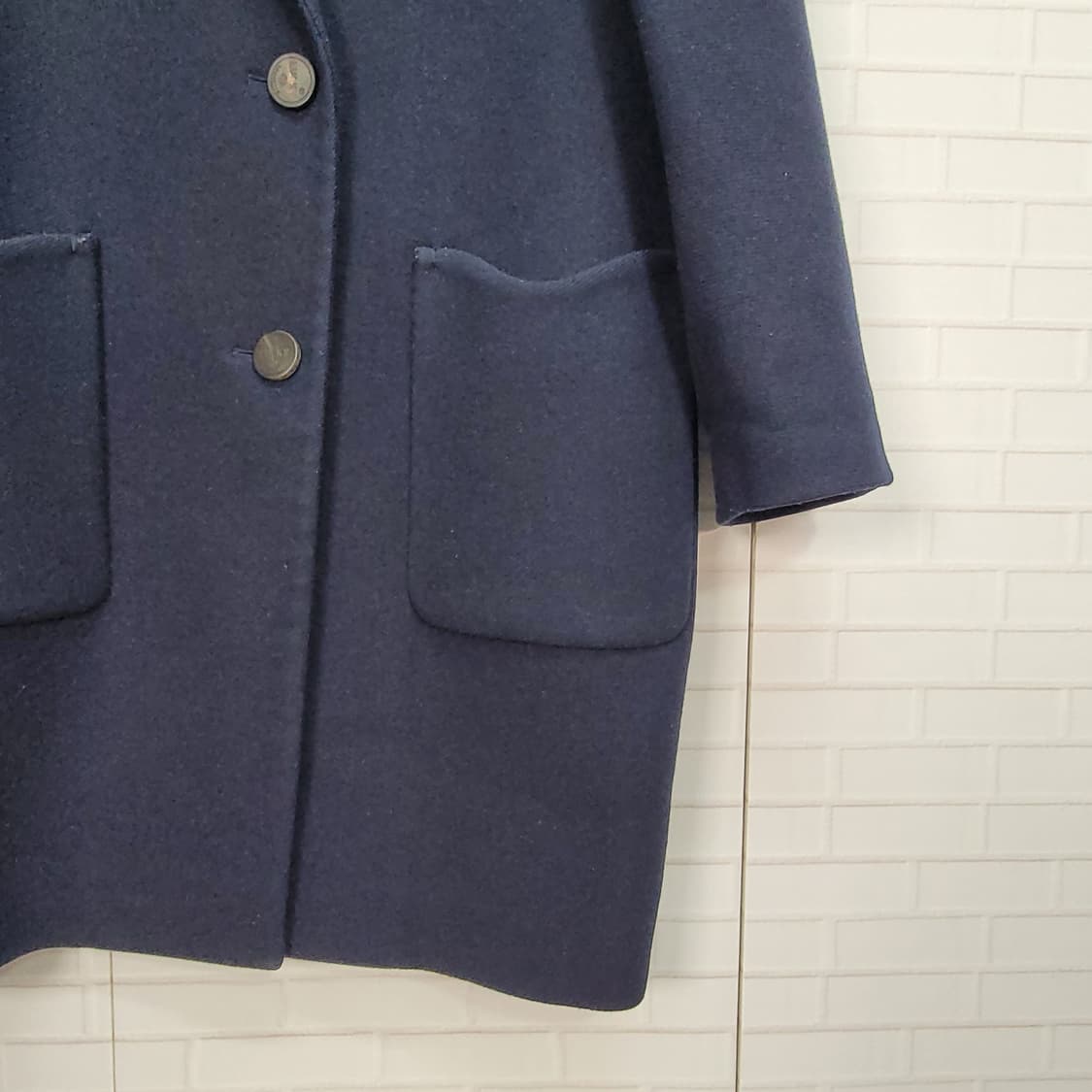 럭키슈에뜨 울 혼방 자켓 롱 코트 34사이스 상품이미지3