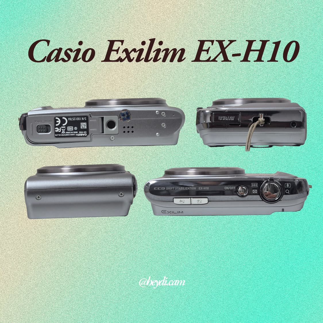 (츄디카)카시오 엑슬림 Casio Exilim EX-H10 실버 상품이미지3