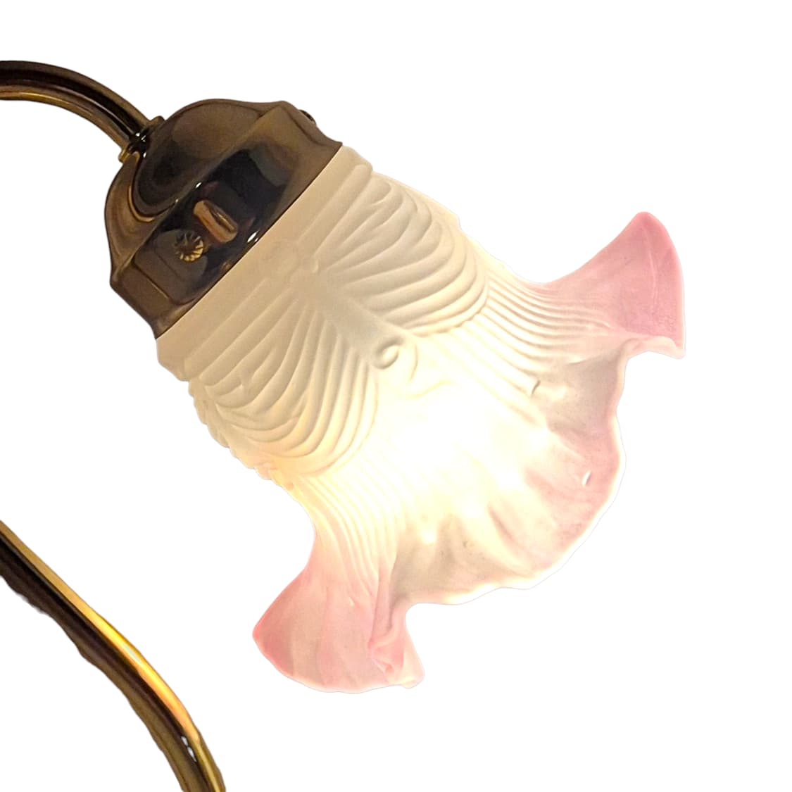 90s 키시마 레트로 핑크 마블 불투명 프릴 램프 상품이미지2