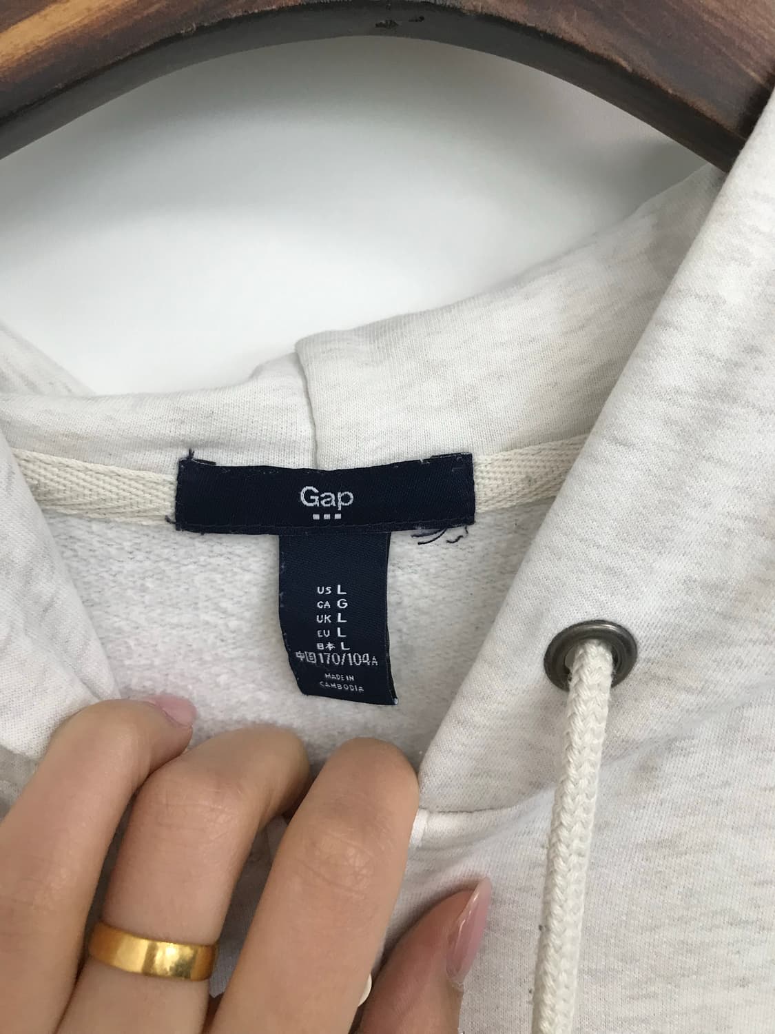 Gap 갭 백멜란지 후드집업 상품이미지7