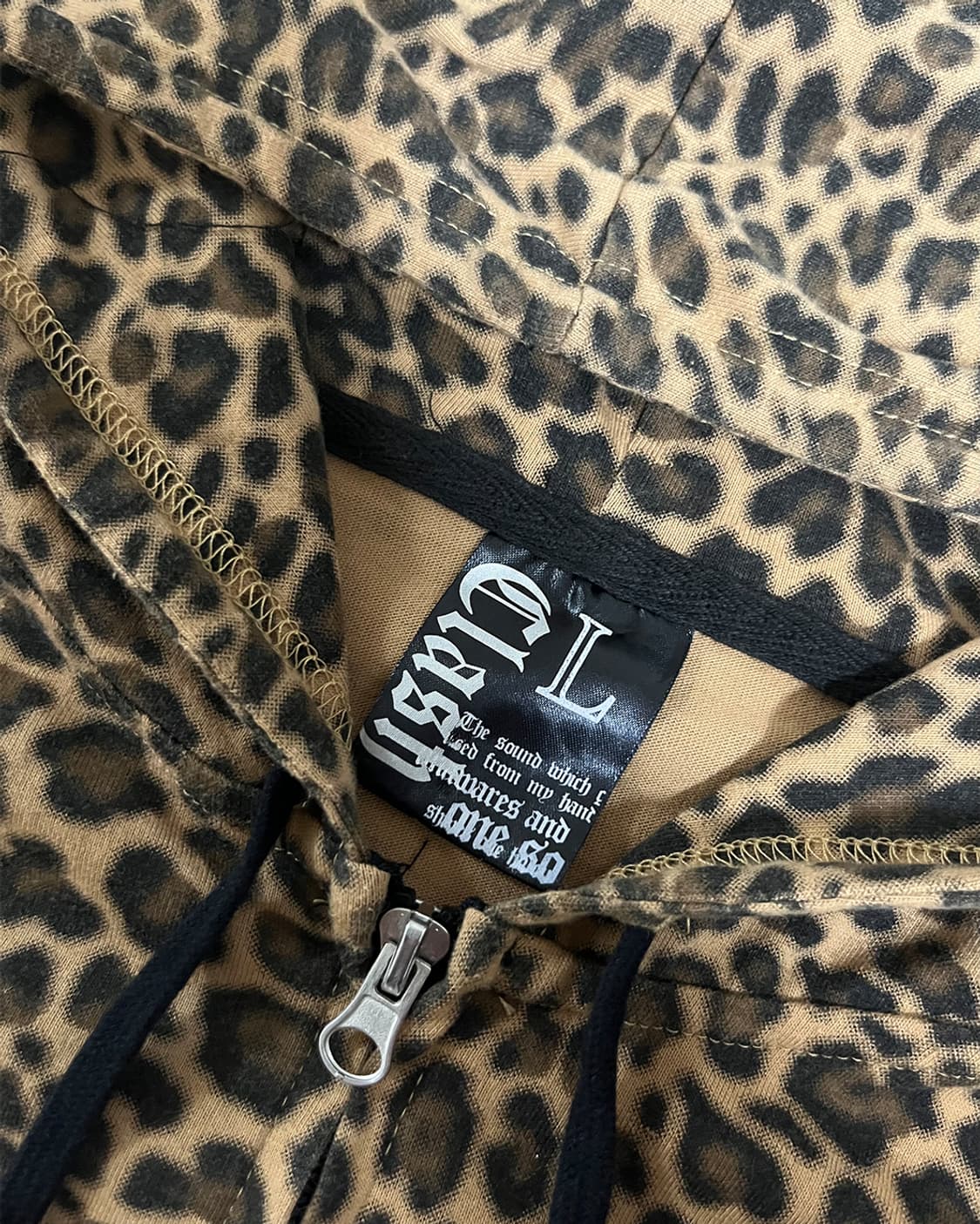 Clash Ahead Leopard zip-up hoodie 상품이미지7