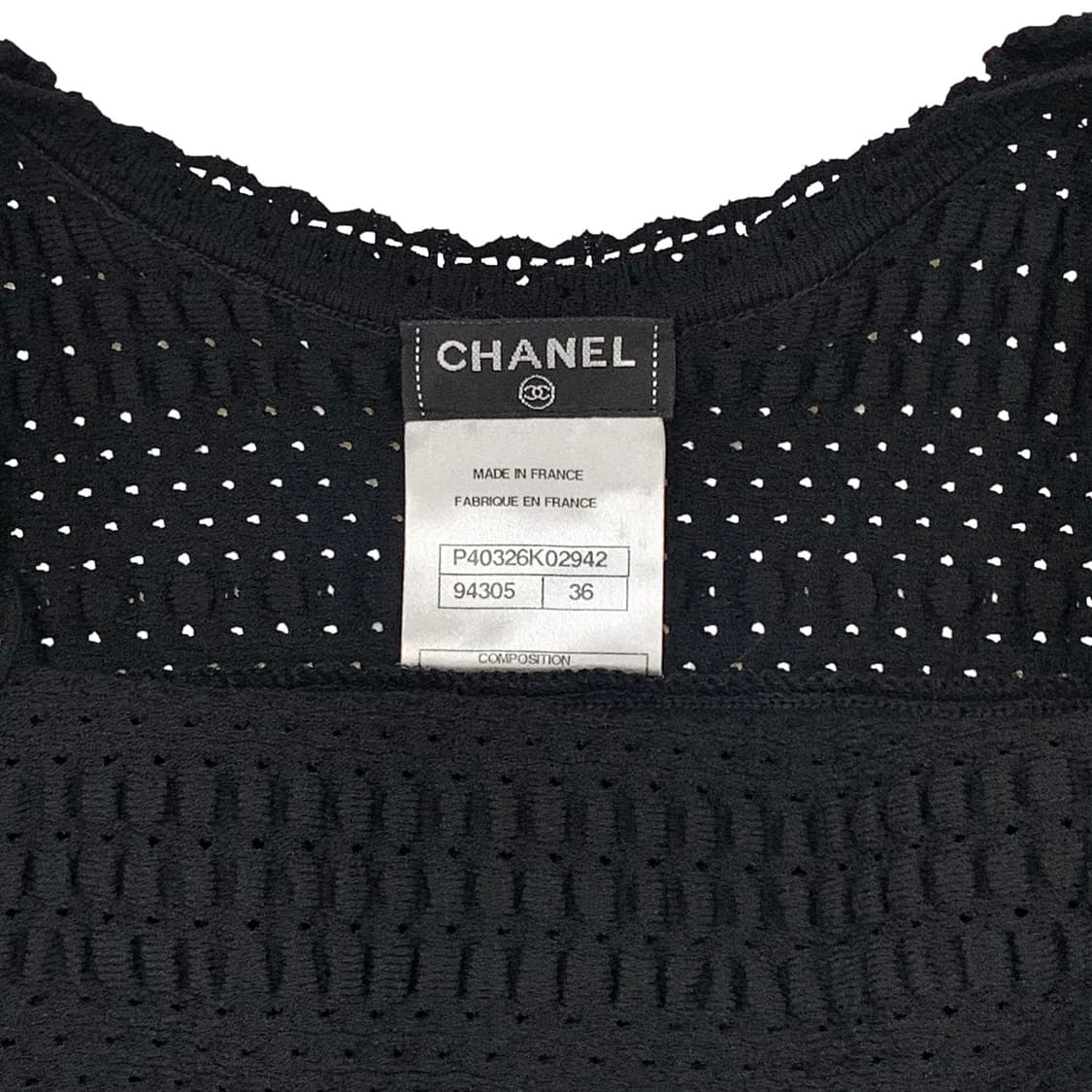 샤넬 CC 버튼 펀칭 니트 민소매 원피스 상품이미지5