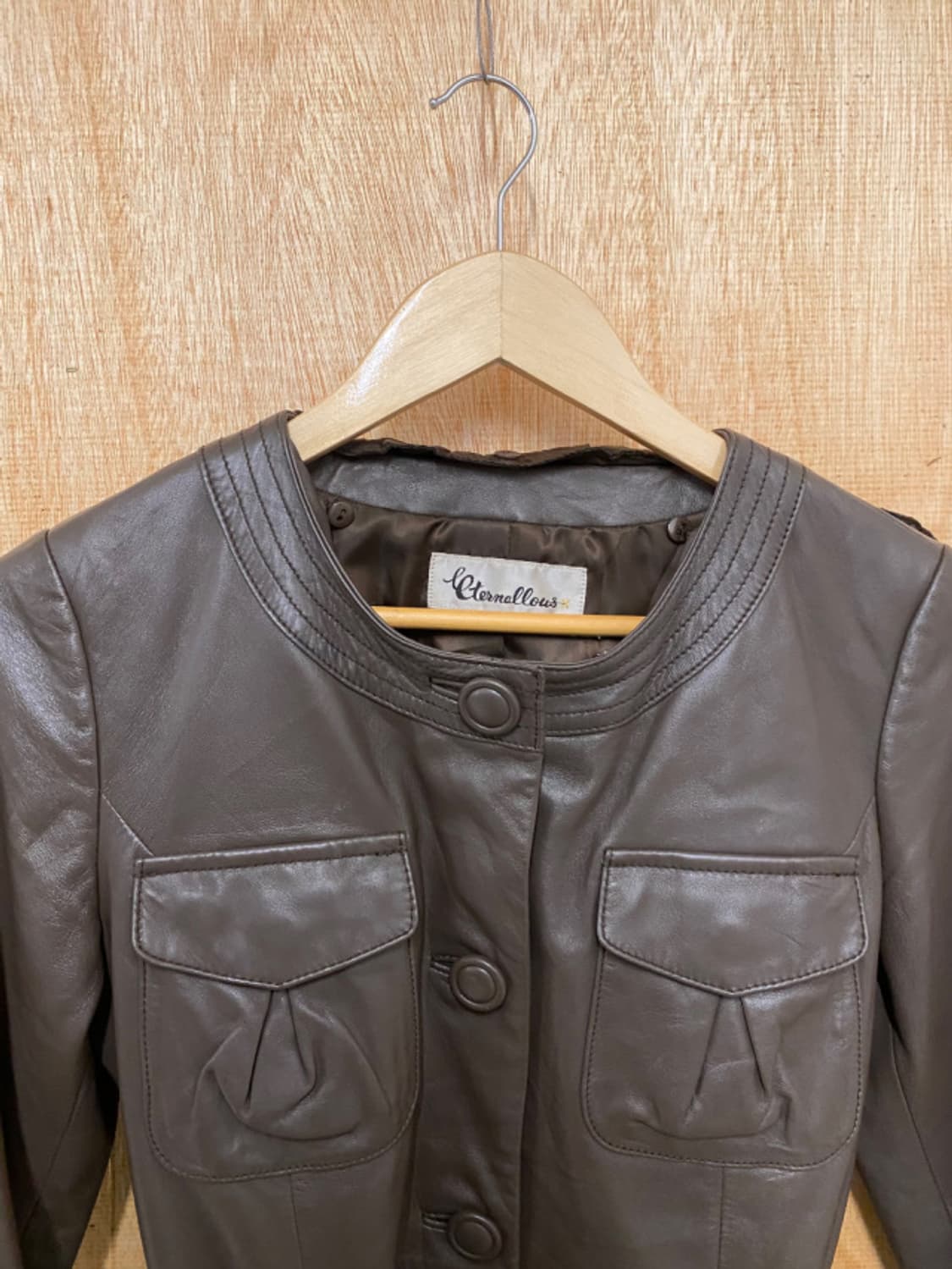  VTG 2way leather half coat 투웨이 가죽 하프코트 상품이미지7