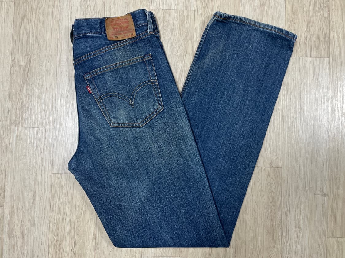 32) 00's 리바이스 재팬 502 일자핏 워싱 데님팬츠 상품이미지1