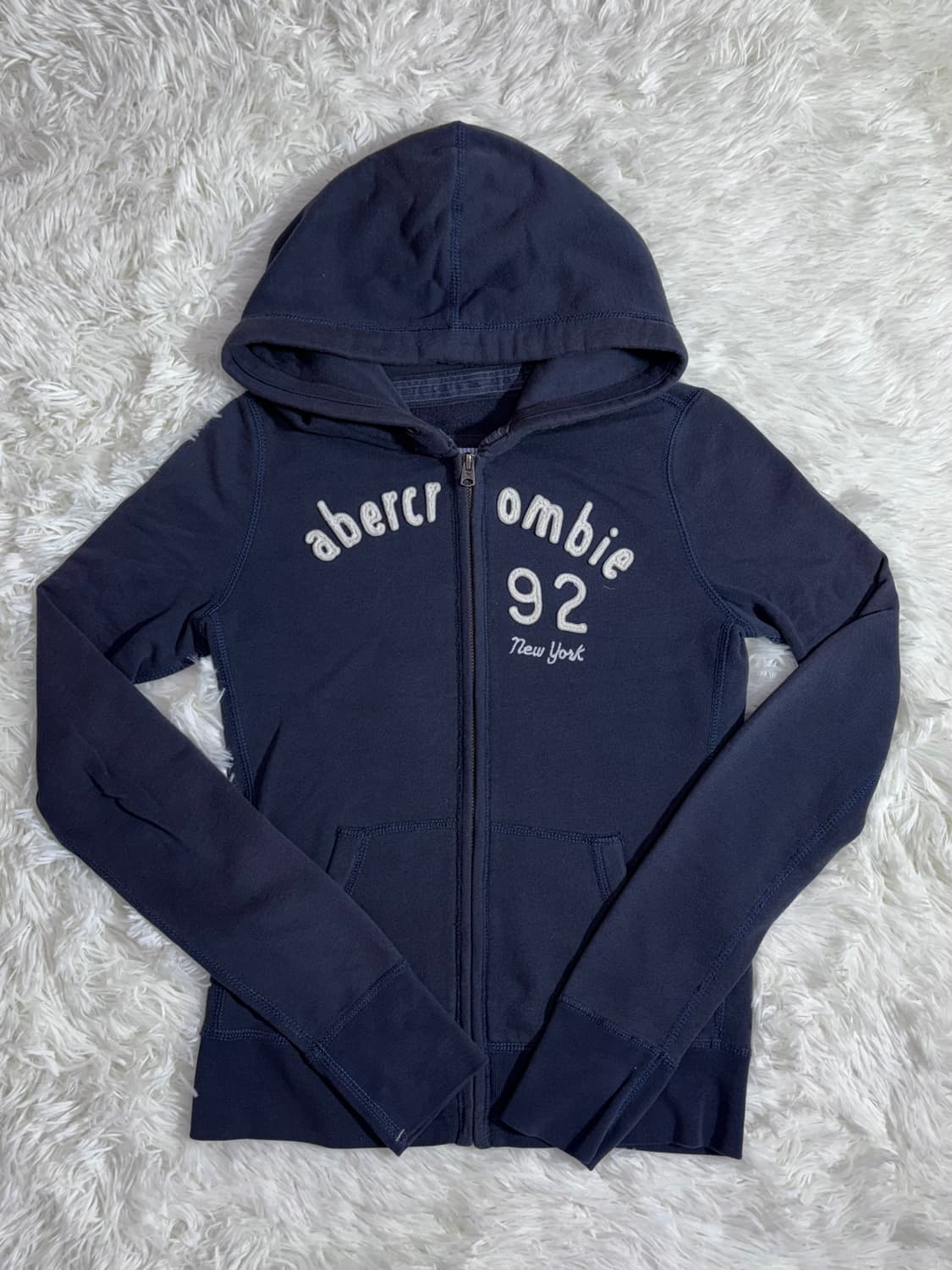 아베크롬비 딱붙핏 네이비 후드집업  상품이미지3