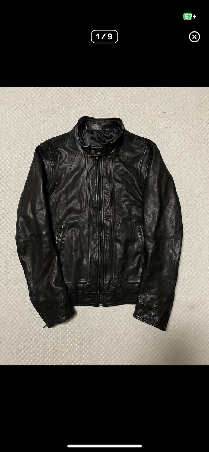 절개 레더자켓 램스킨 상품이미지1