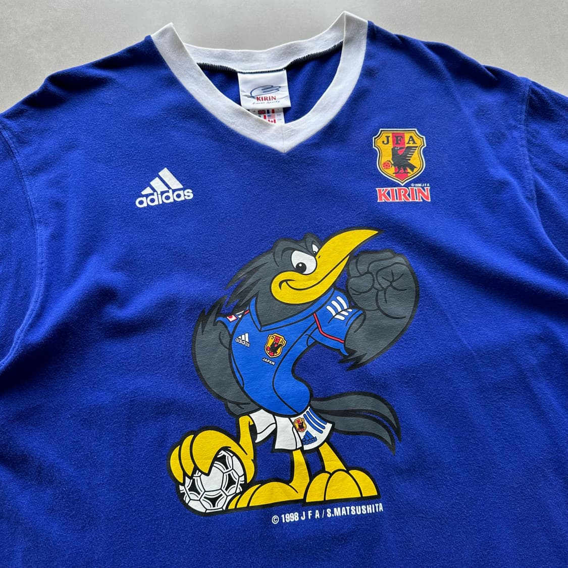 [L]아디다스 90s 일본 축구 국대 반팔 티셔츠 상품이미지1