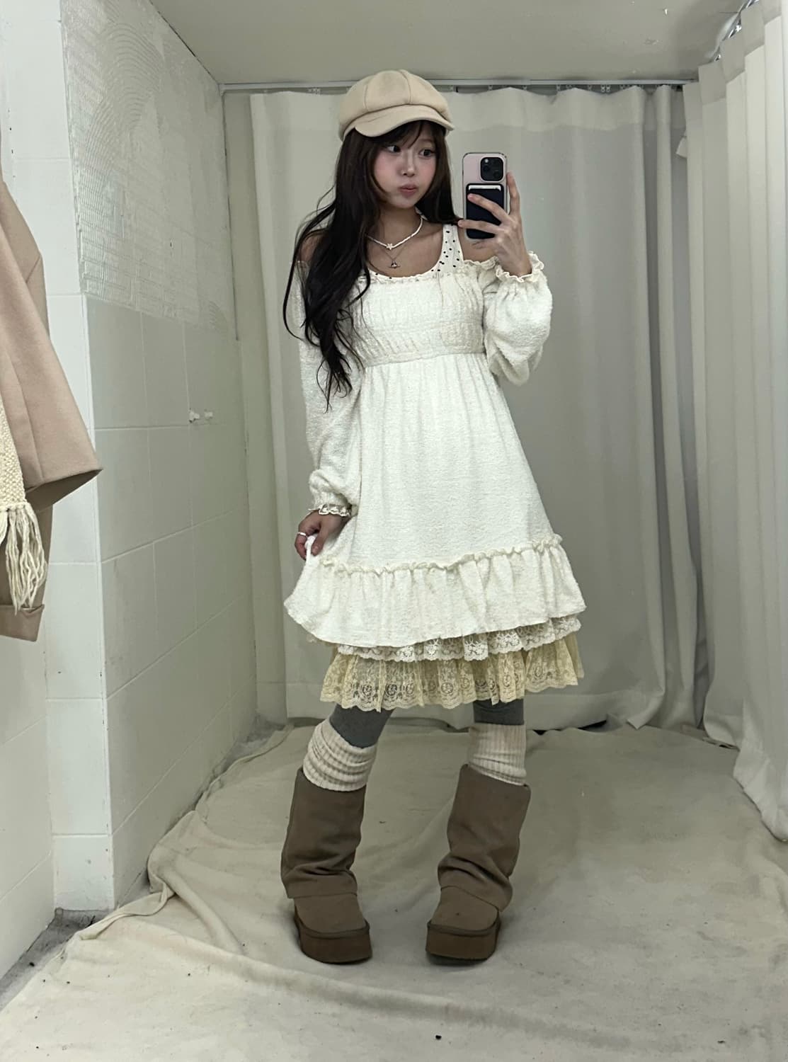 리즈리사 원피스 아이보리 히메 코디세트 상품이미지4